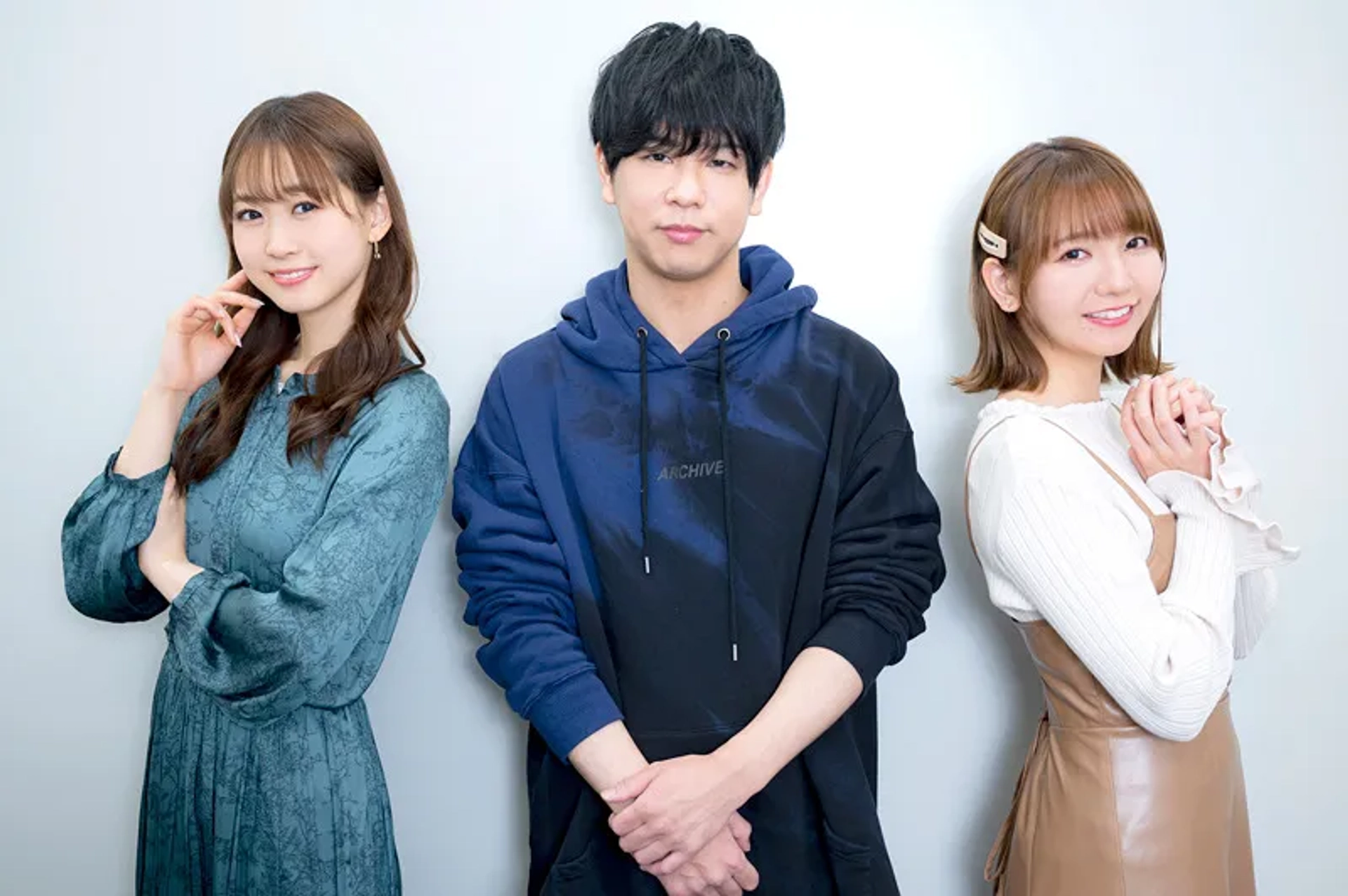 Yû Serizawa, Azumi Waki, and Masaaki Mizunaka at an event for How NOT to Summon a Demon Lord (2018)