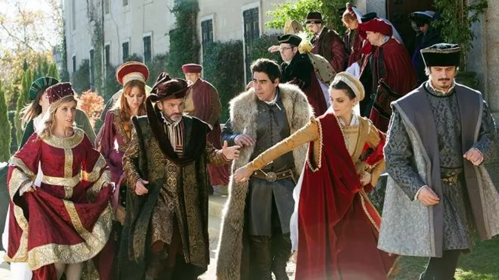 Cristina Castaño, Eva Isanta, Luis Miguel Seguí, Fernando Tejero, Macarena Gómez, Pablo Chiapella, and Antonio Pagudo in La que se avecina (2007)