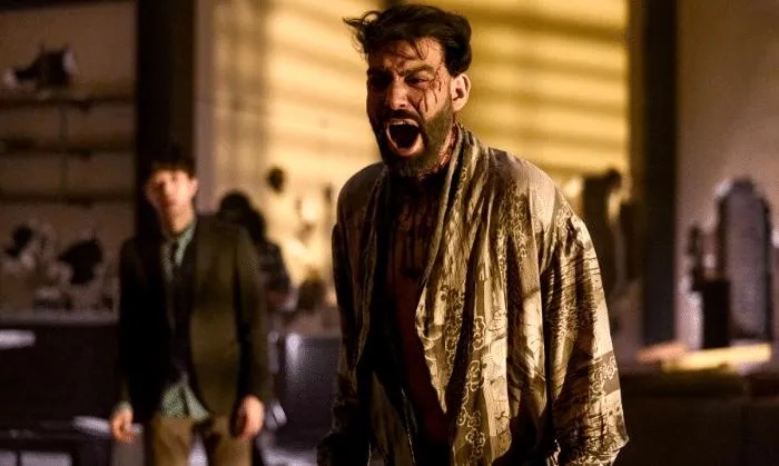 Rahul Kohli and Daniel Jun in The Fall of the House of Usher (2023)