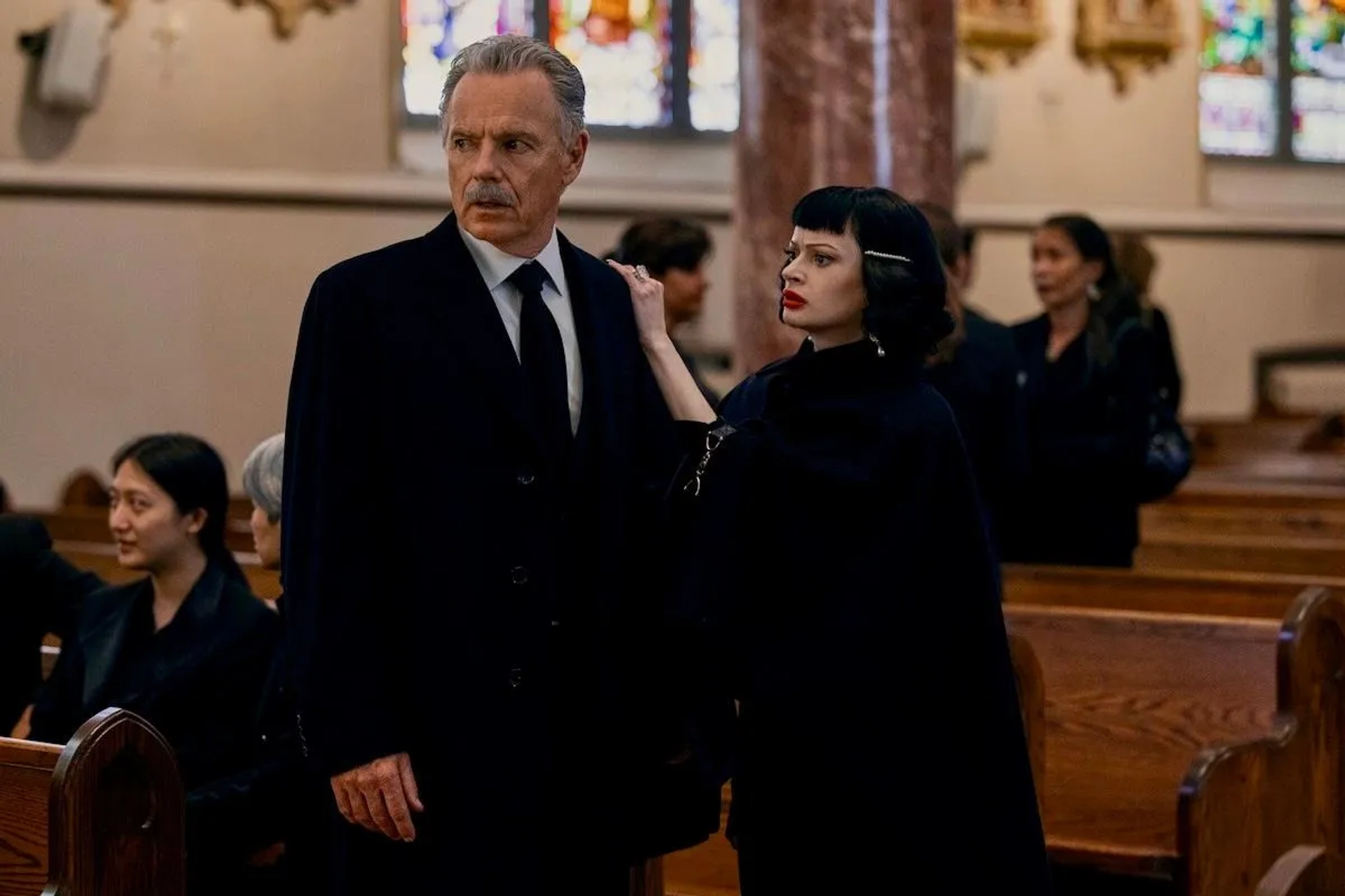 Bruce Greenwood and Ruth Codd in The Fall of the House of Usher (2023)