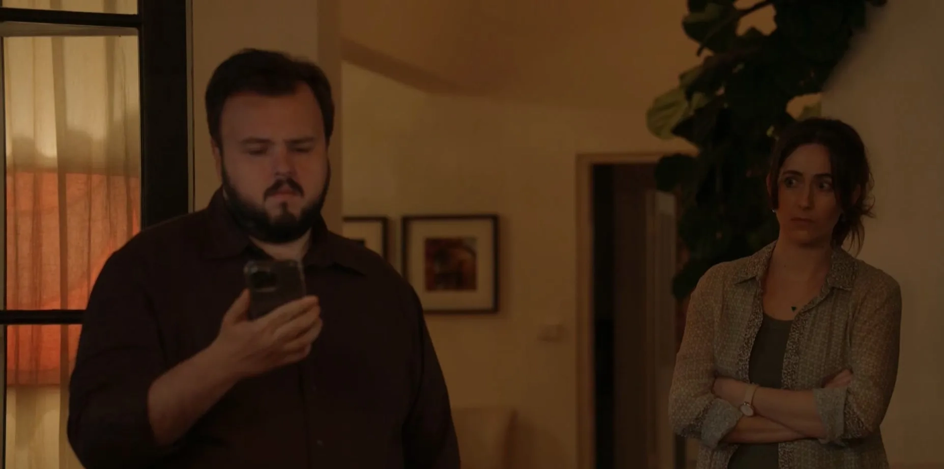 Claire Lovering and John Bradley in North Shore (2023)