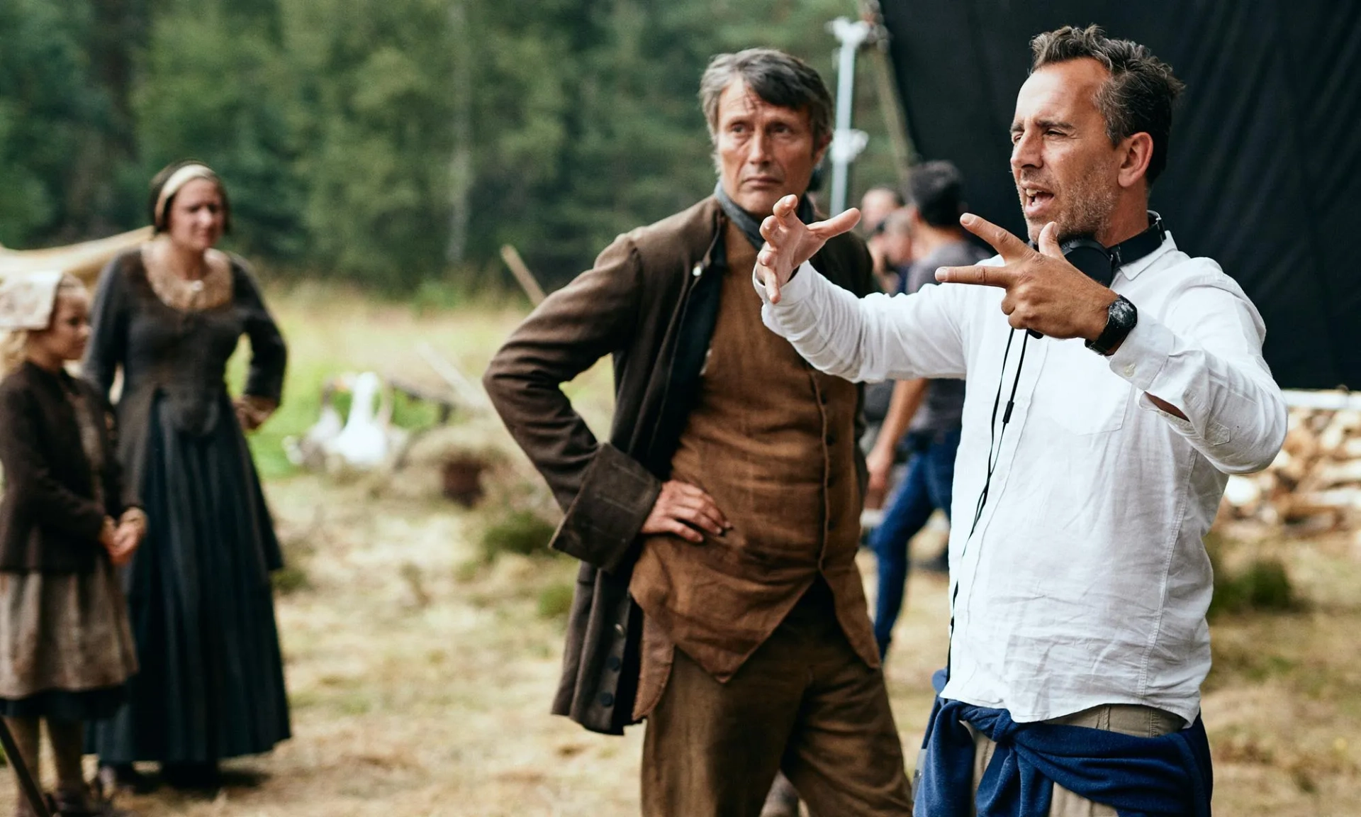 Mads Mikkelsen and Nikolaj Arcel in The Promised Land (2023)