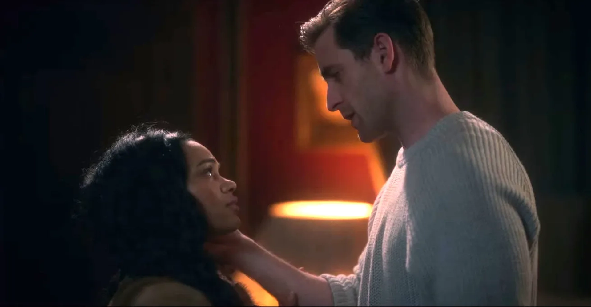 Oliver Jackson-Cohen and Tahirah Sharif in The Haunting of Bly Manor (2020)