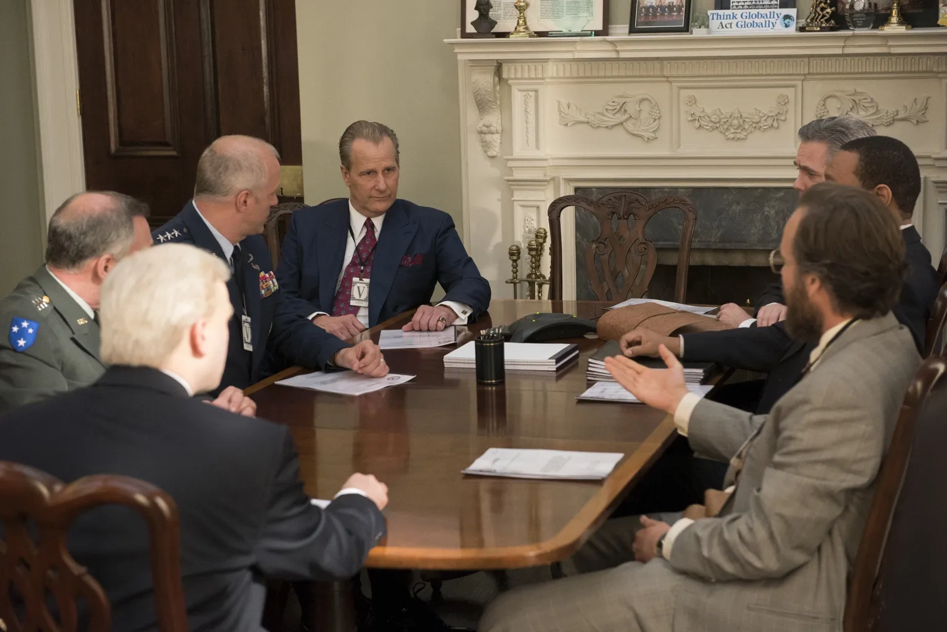 Jeff Daniels, Peter Sarsgaard, and Michael Stuhlbarg in The Looming Tower (2018)