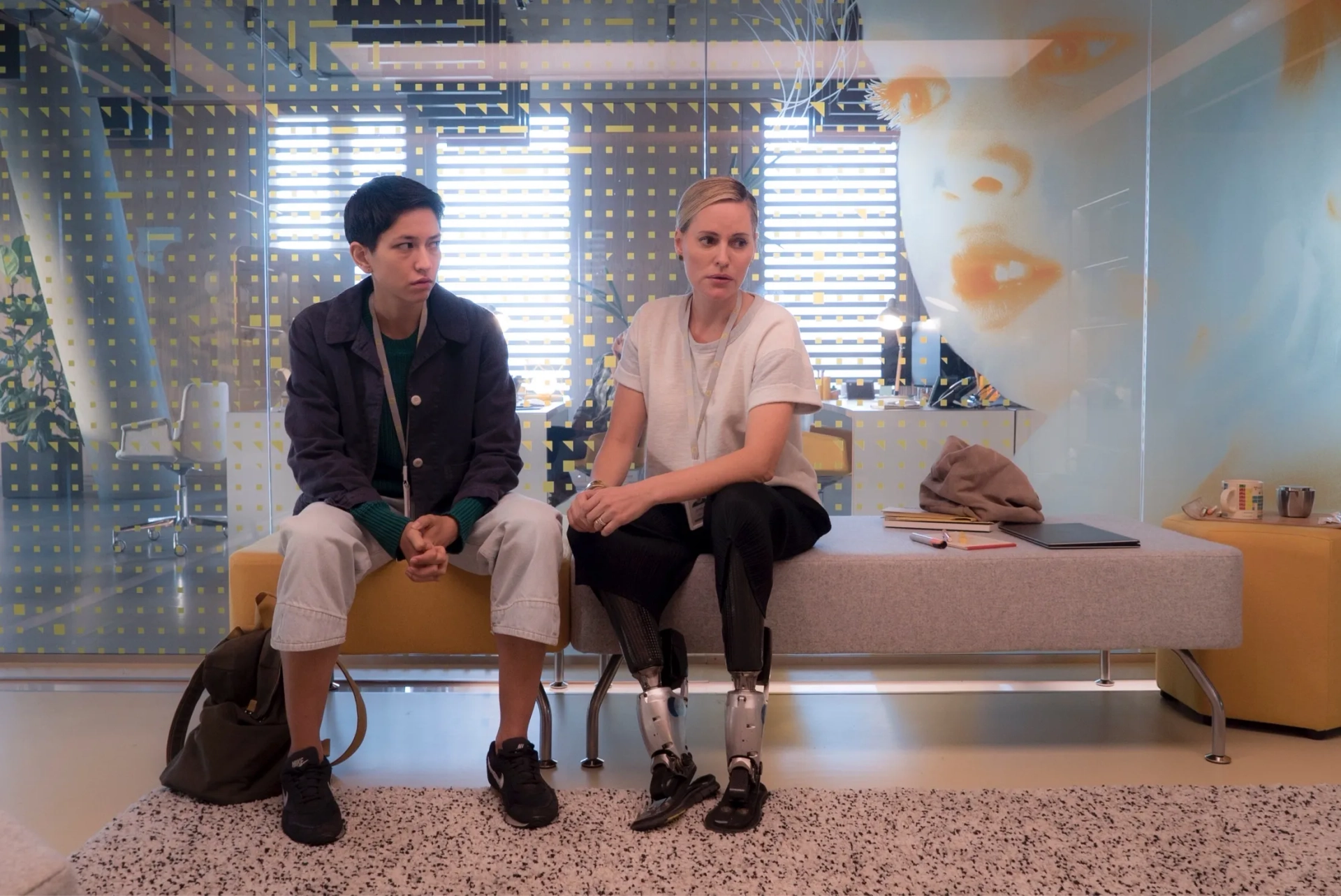 Aimee Mullins and Sonoya Mizuno in Devs (2020)