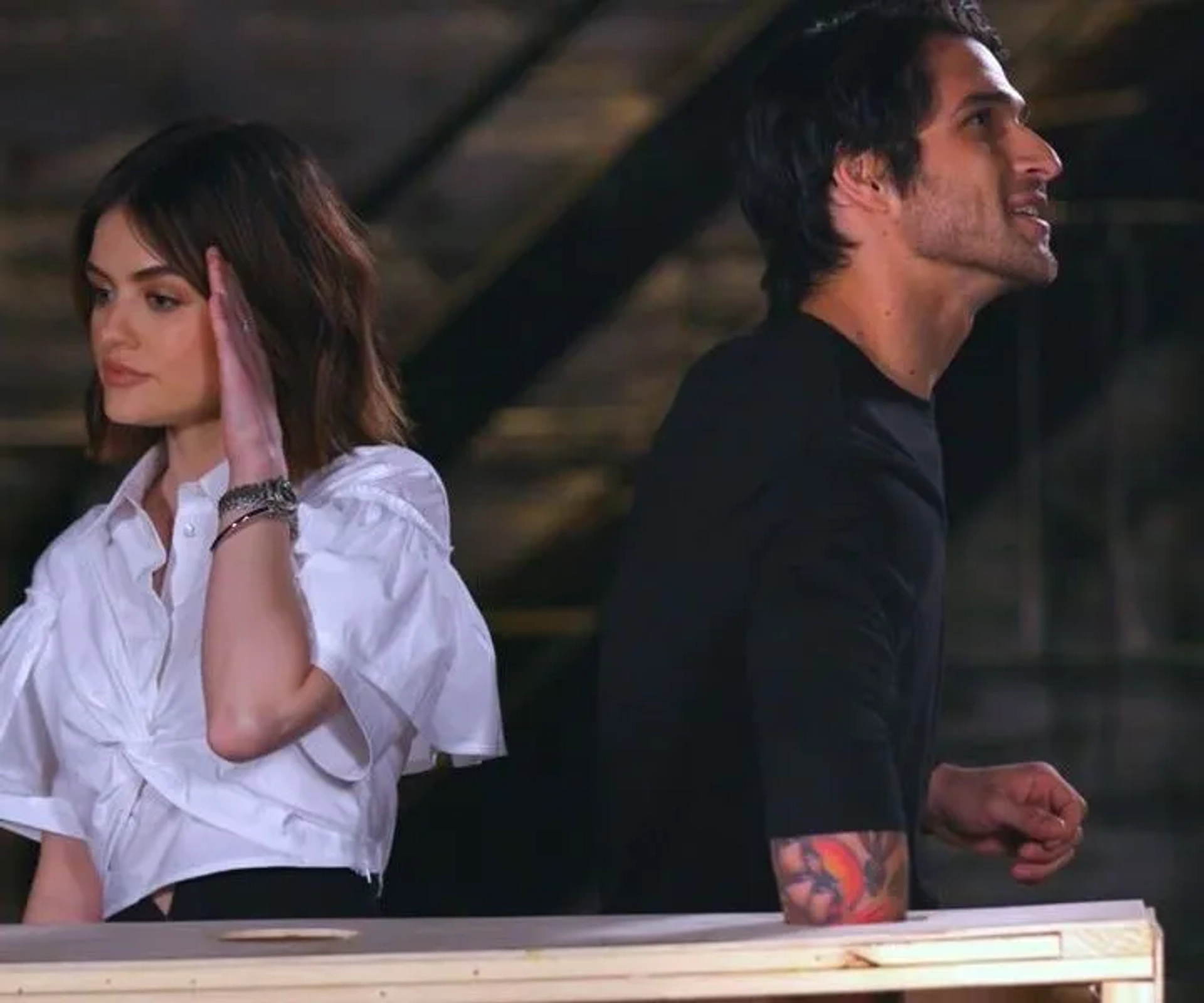 Tyler Posey and Lucy Hale in Truth or Dare (2018)