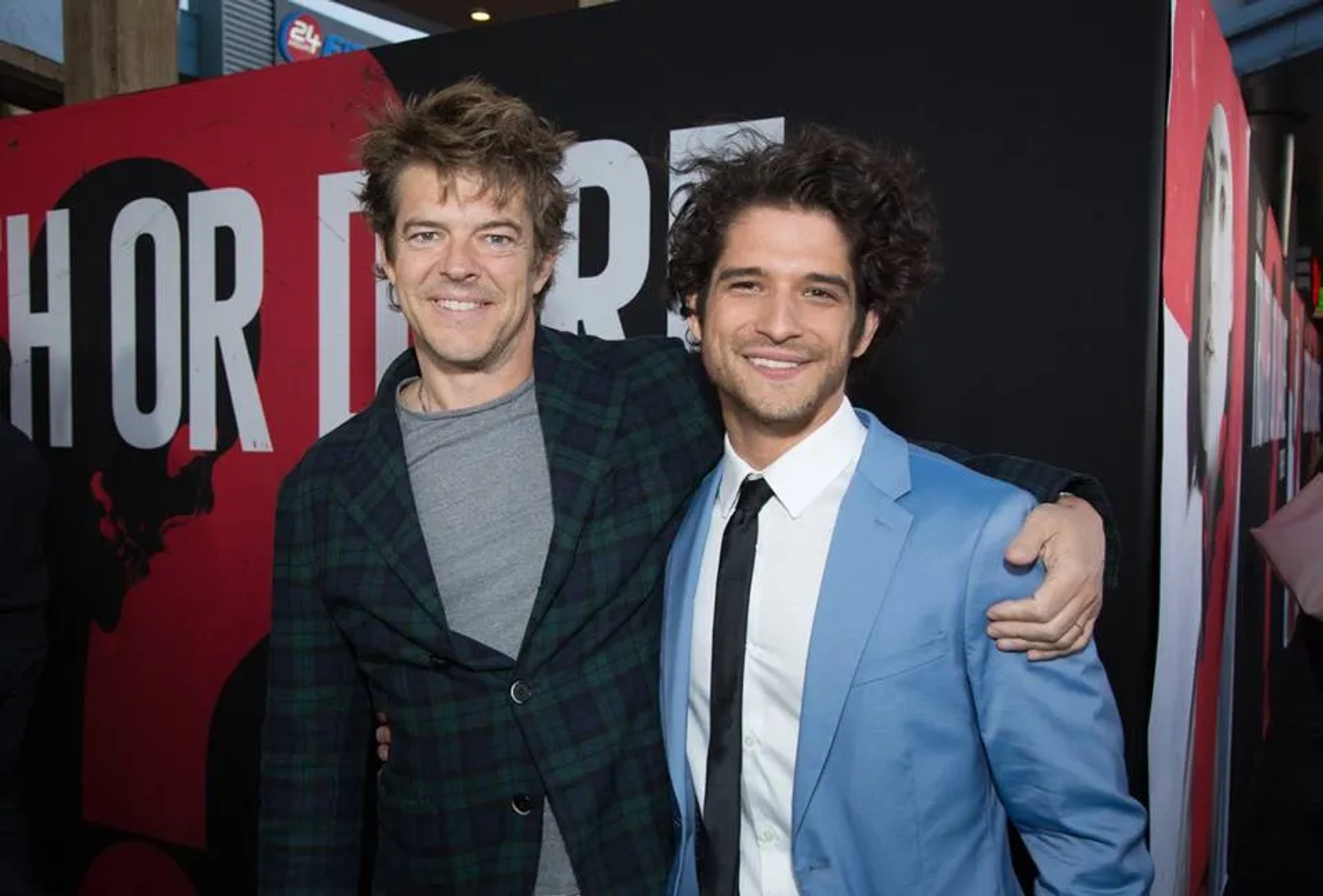 Jason Blum and Tyler Posey at an event for Truth or Dare (2018)