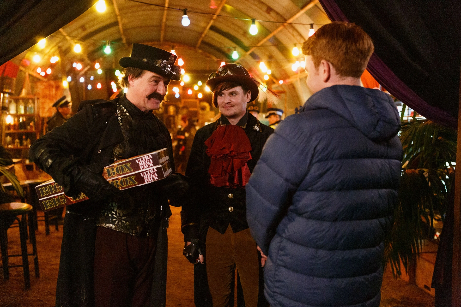 Geoff Houtman, Nic Sampson, and Dan Veint in The Brokenwood Mysteries: The Power of Steam (2019)