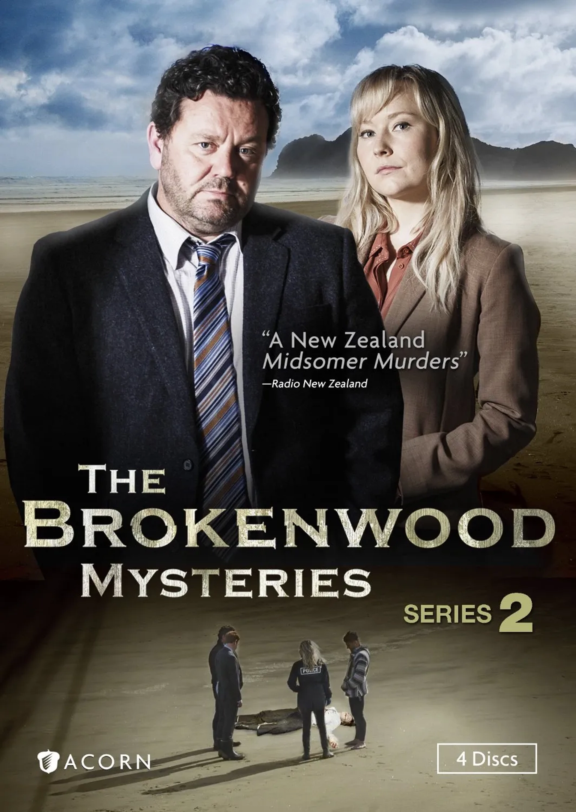 Neill Rea and Fern Sutherland in The Brokenwood Mysteries (2014)