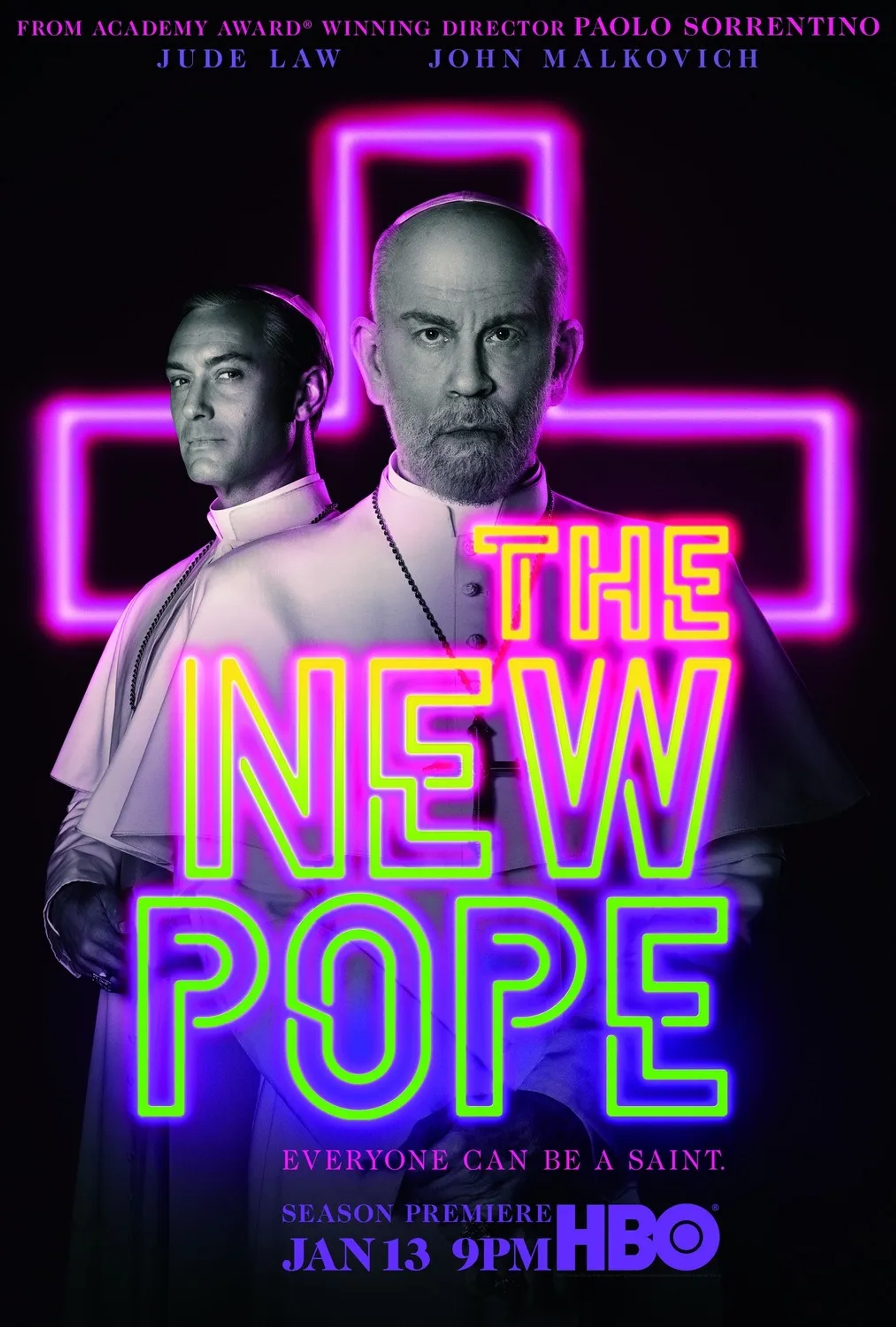 Jude Law and John Malkovich in The New Pope (2020)