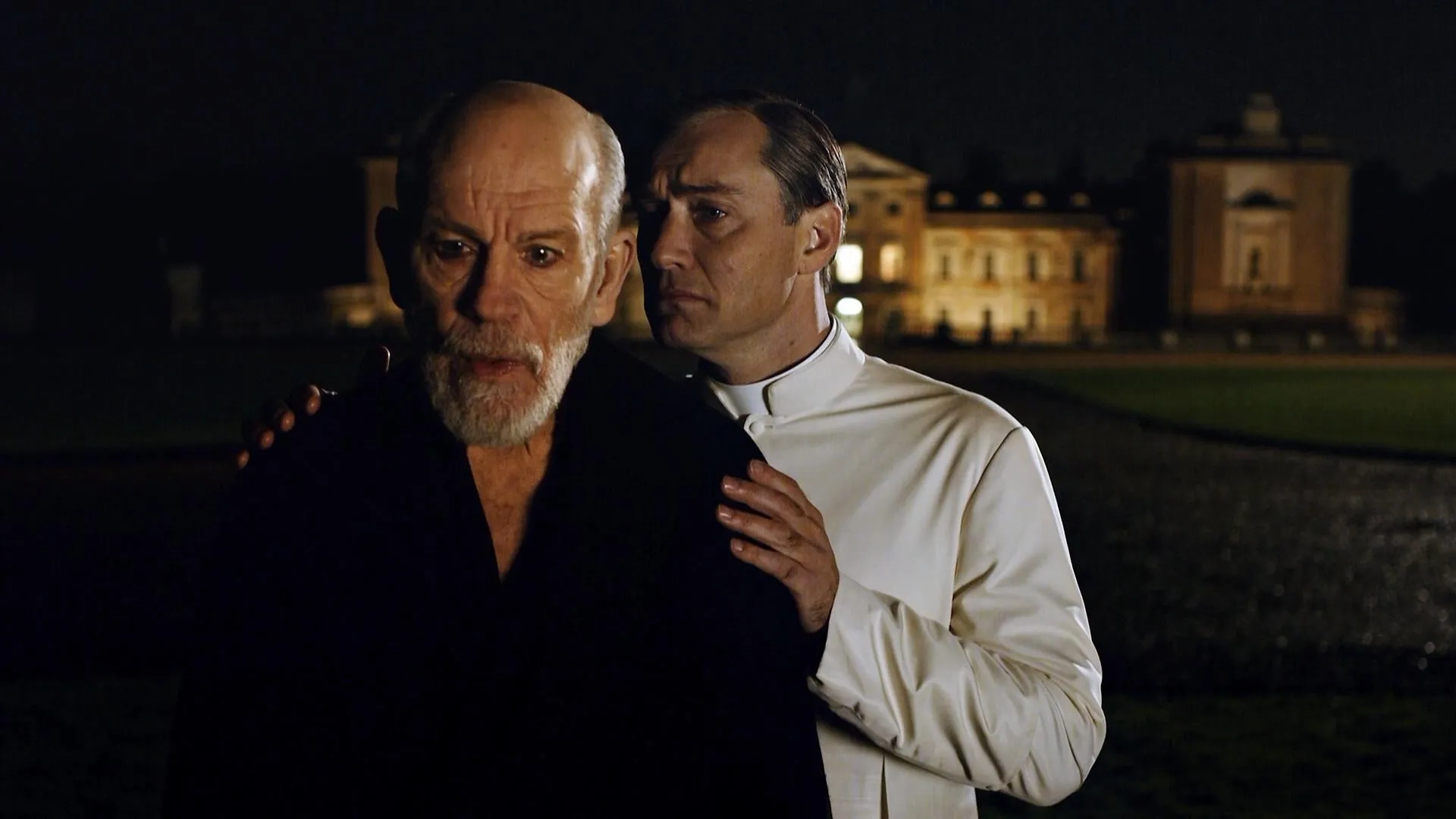 Jude Law and John Malkovich in The New Pope (2020)