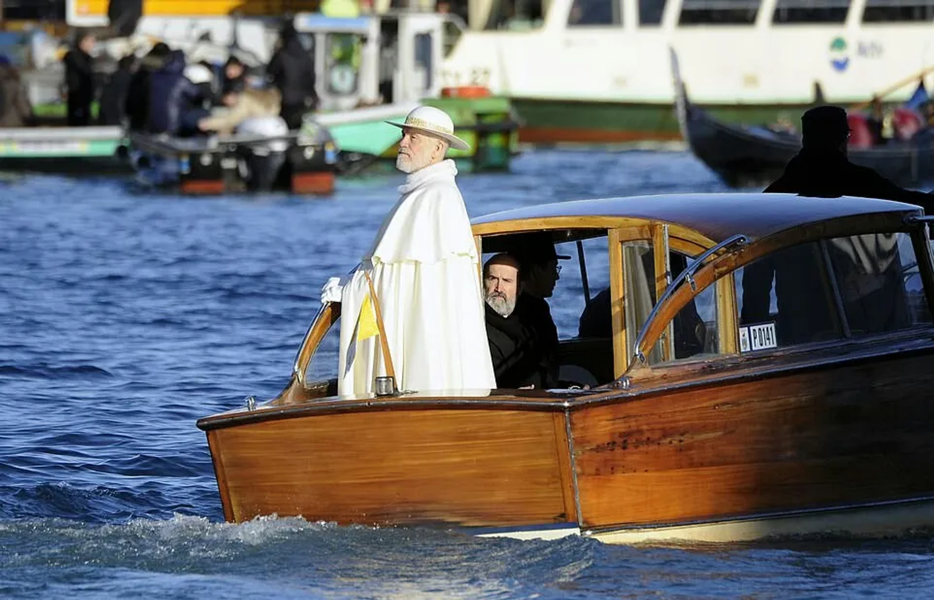 John Malkovich and Javier Cámara in The New Pope (2020)