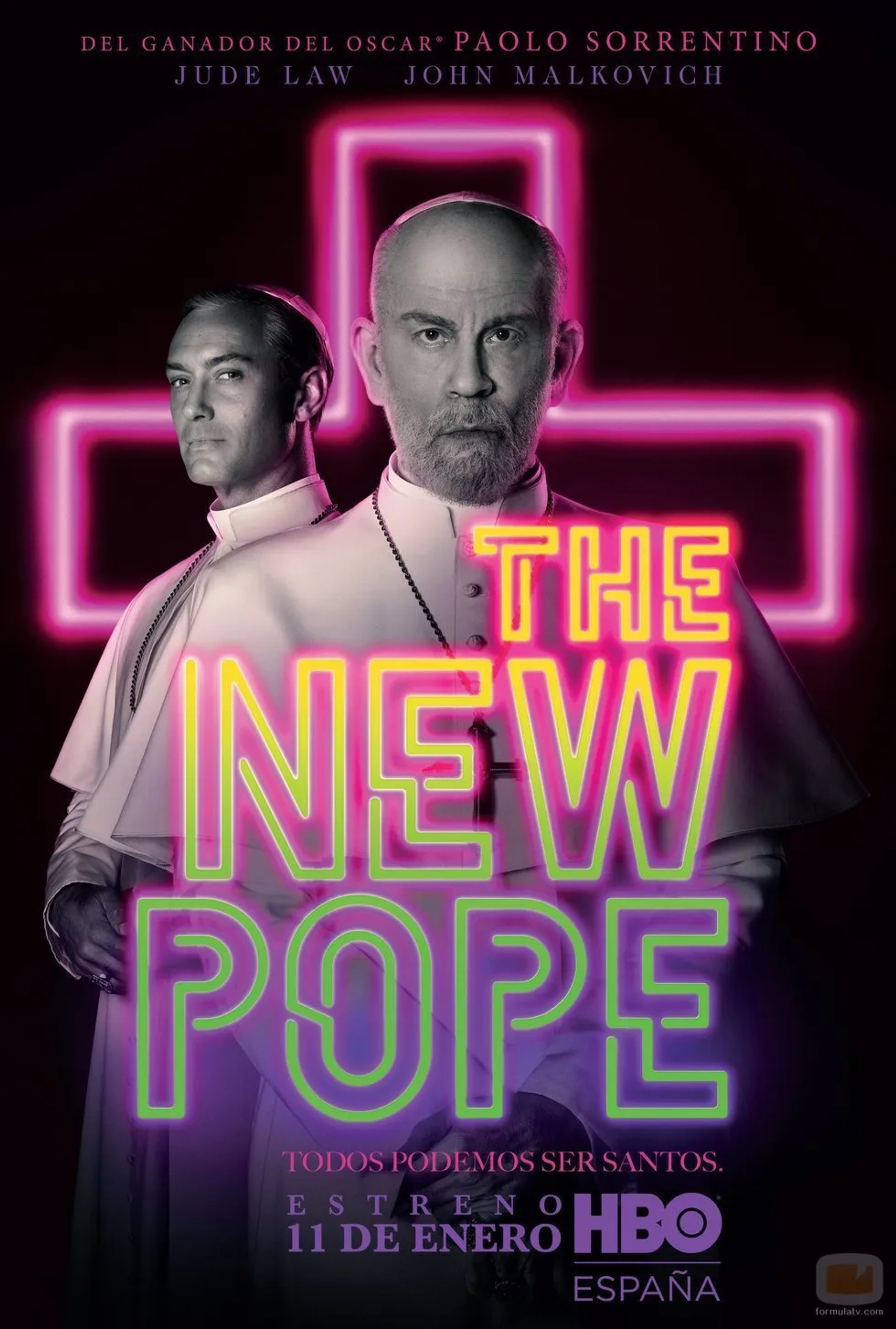 Jude Law and John Malkovich in The New Pope (2020)