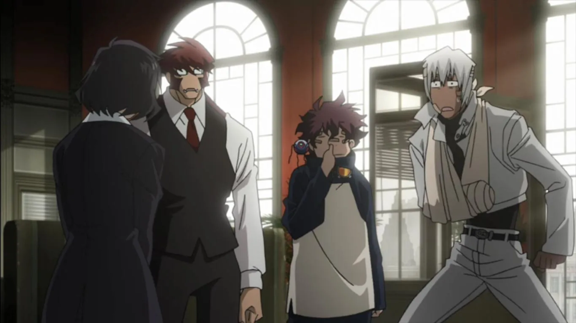 Rikiya Koyama, Kazuya Nakai, Daisuke Sakaguchi, and Yû Kobayashi in Blood Blockade Battlefront (2015)