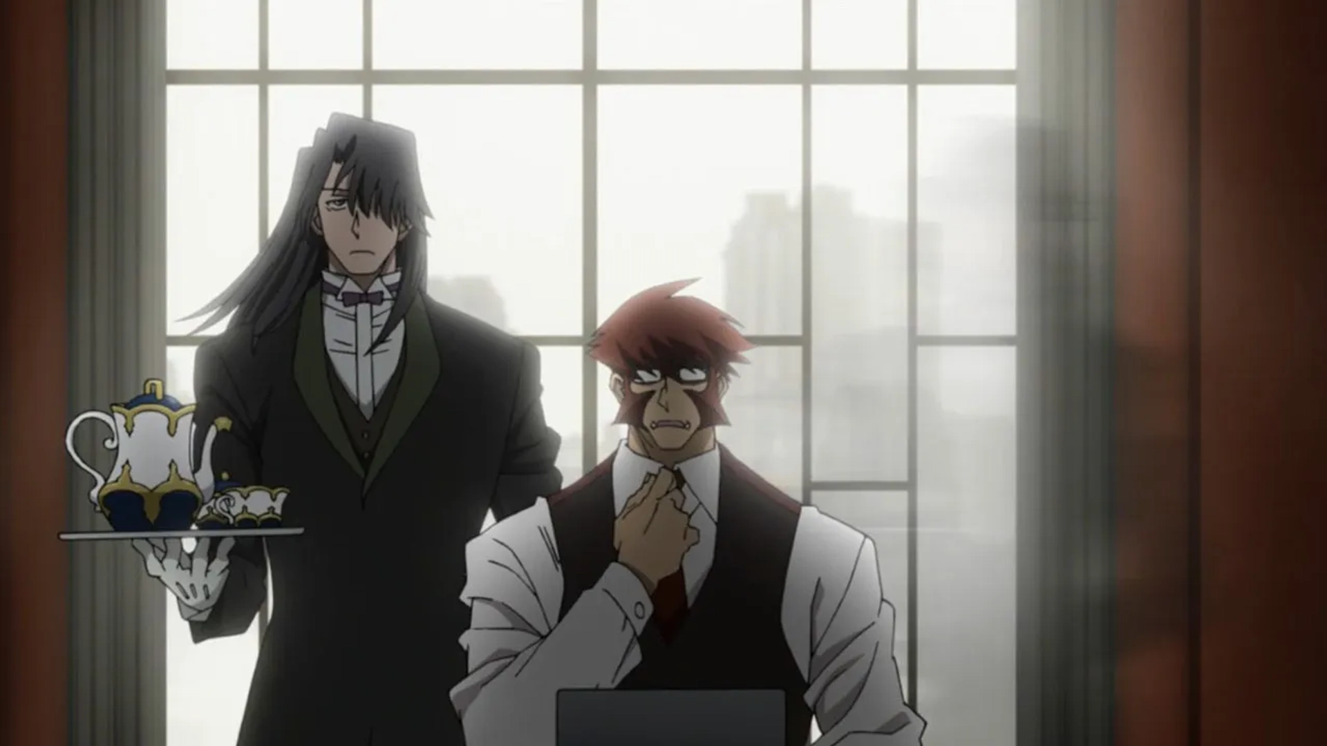 John Burgmeier, Rikiya Koyama, Daisuke Ono, and Phil Parsons in Blood Blockade Battlefront (2015)