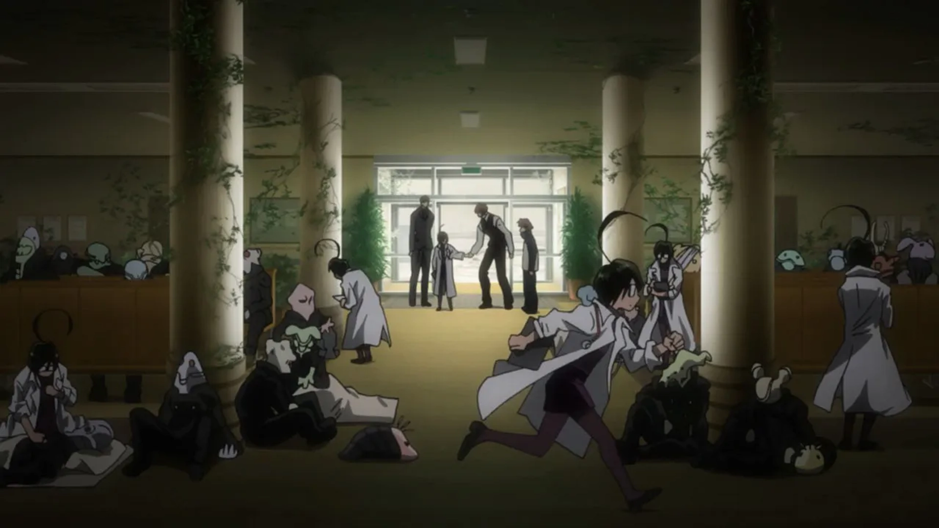 Rikiya Koyama, Mitsuru Miyamoto, Maaya Sakamoto, Daisuke Sakaguchi, Aaron Dismuke, Phil Parsons, and J. Michael Tatum in Blood Blockade Battlefront (2015)