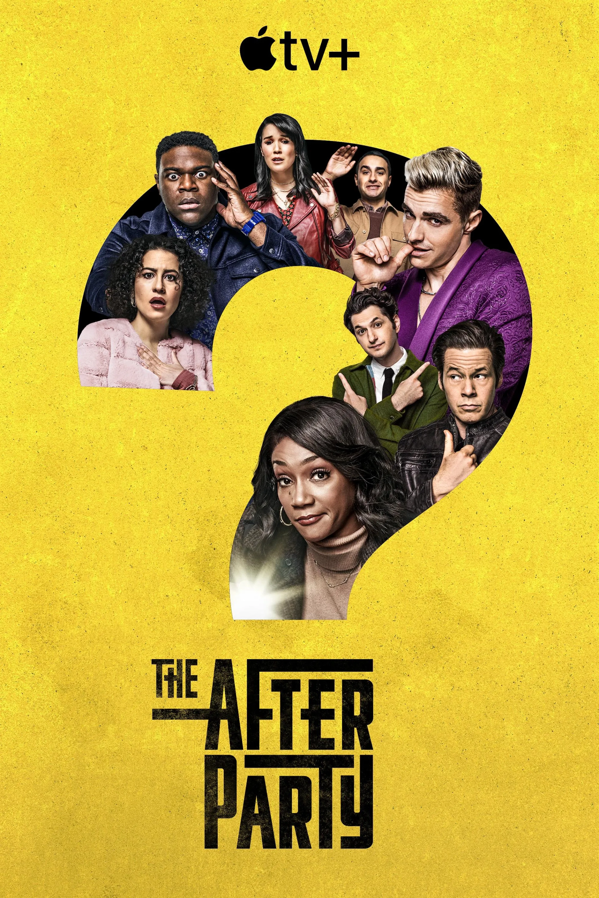 Ike Barinholtz, Tiffany Haddish, Dave Franco, Ben Schwartz, Sam Richardson, and Ilana Glazer in The Afterparty (2022)