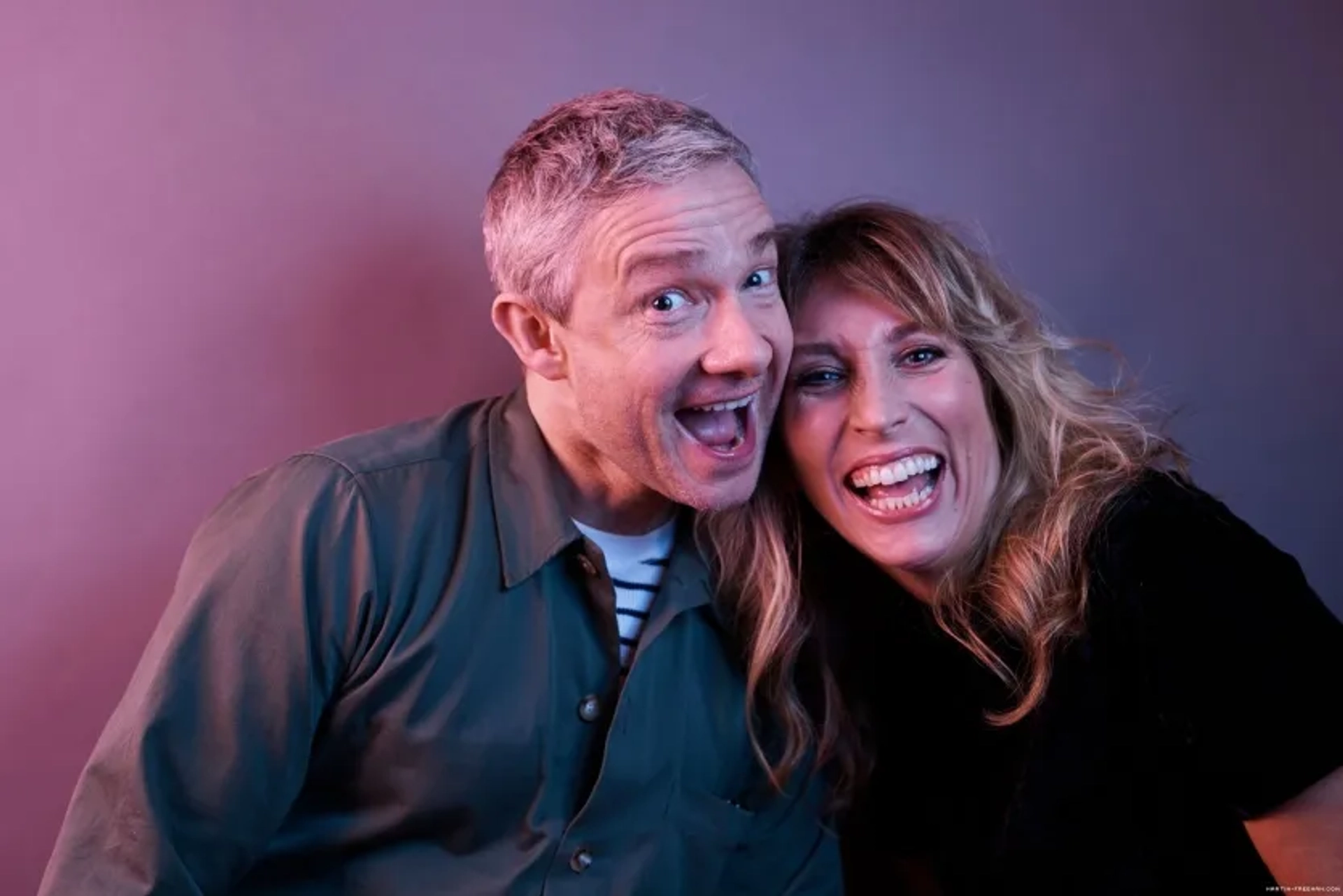 Martin Freeman and Daisy Haggard in Breeders (2020)