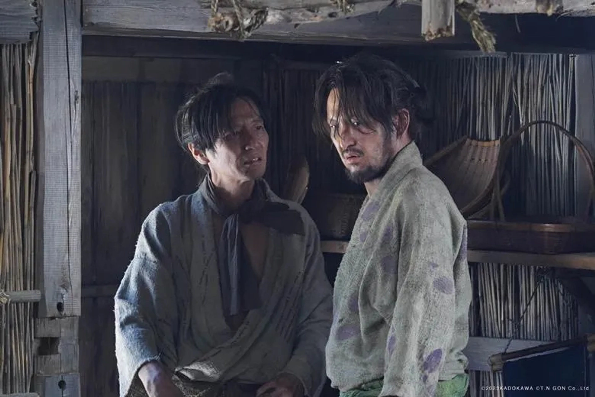 Kanji Tsuda and Shidô Nakamura in Kubi (2023)