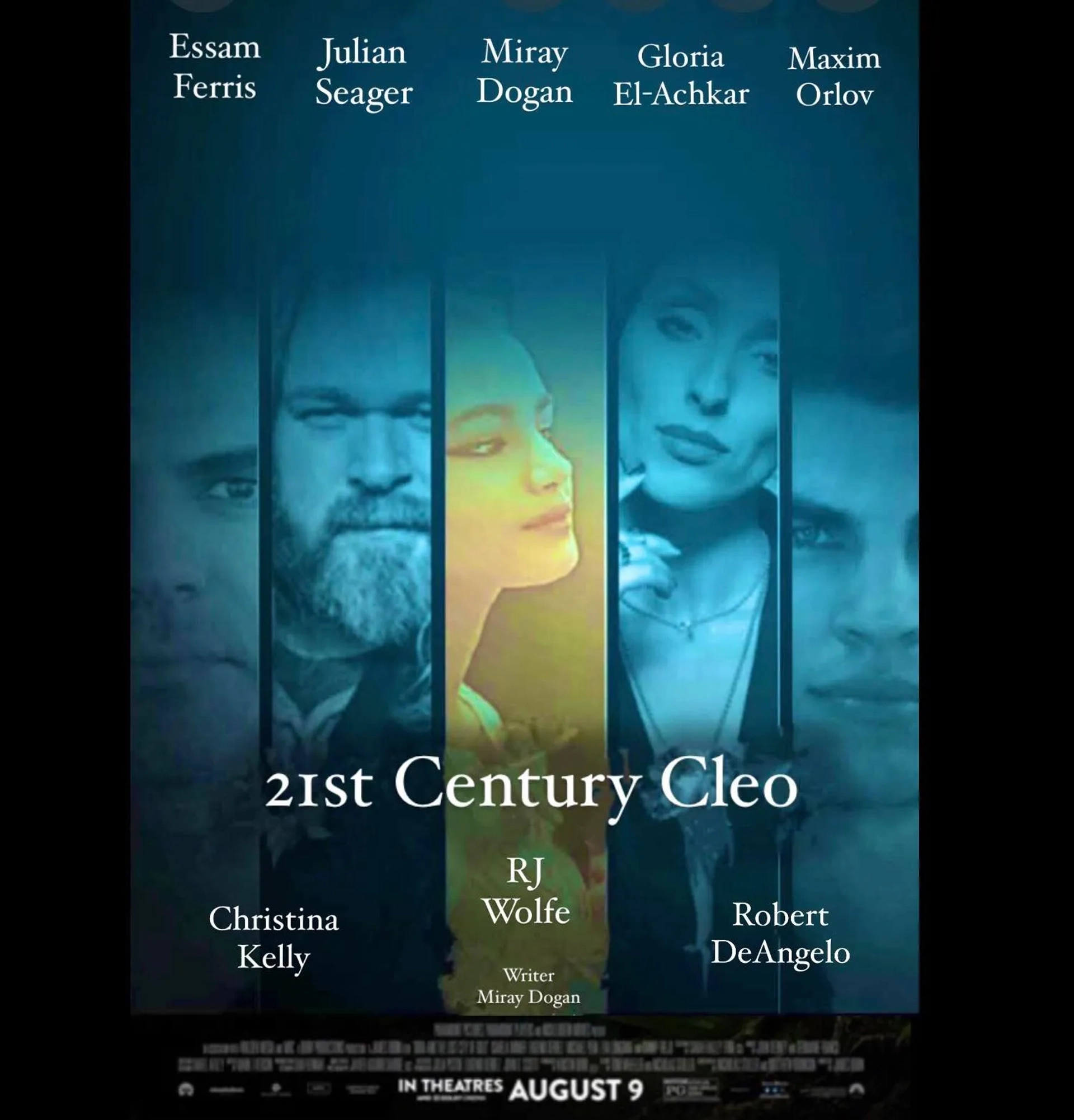 Miray Dogan, Maxim Orlov, Julian Seager, Essam Ferris, and Gloria El-Achkar in 21st Century Cleo (2023)