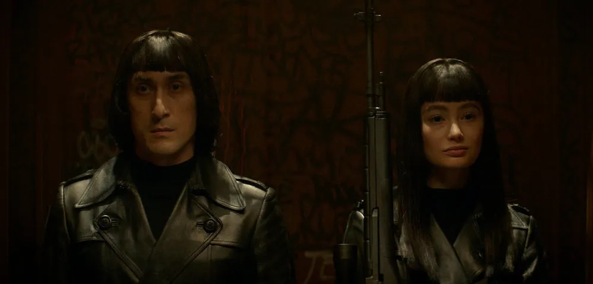 Marina Mazepa and Mark Musashi in The Continental: From the World of John Wick: Brothers in Arms (2023)