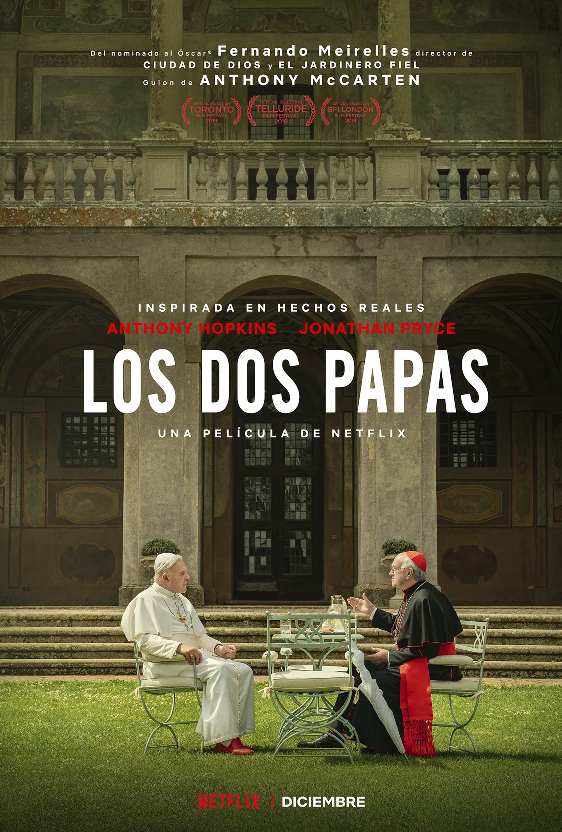 Anthony Hopkins, Jonathan Pryce, Cristina Banegas, Libero De Rienzo, Luis Gnecco, Federico Torre, Luis Alfredo Huerga Reyna, María Ucedo, Germán De Silva, Juan Minujín, and Lisandro Fiks in The Two Popes (2019)