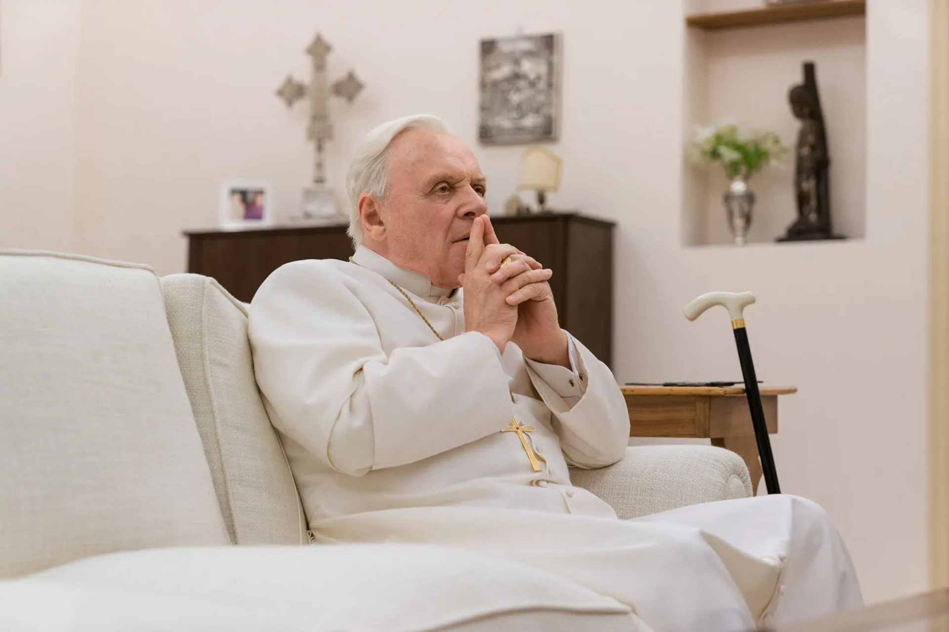 Anthony Hopkins in The Two Popes (2019)