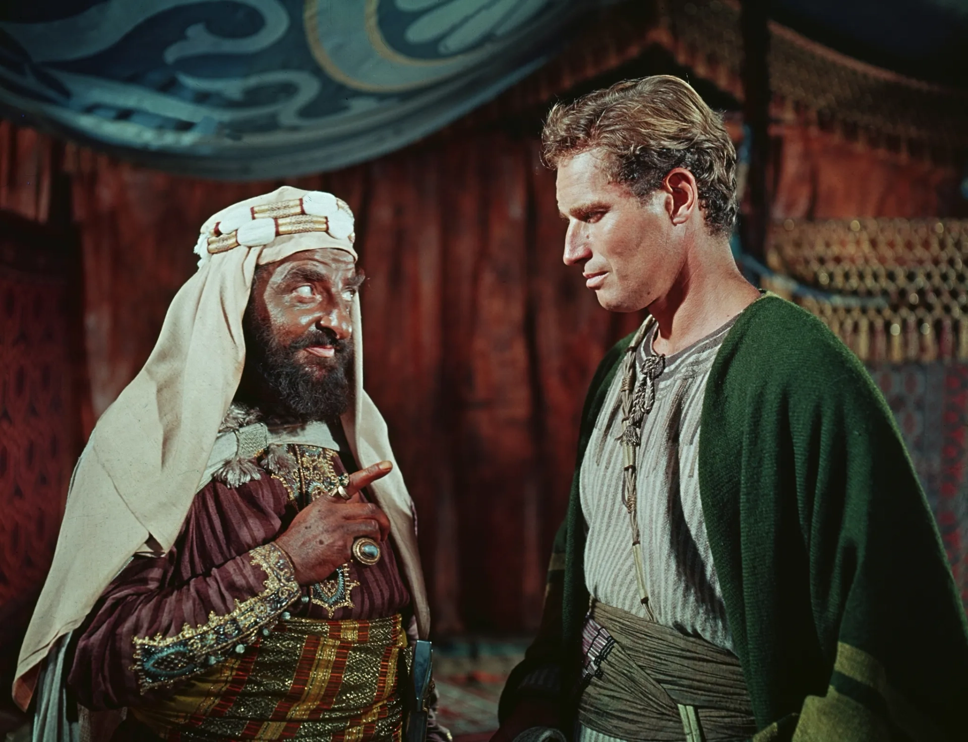 Charlton Heston and Hugh Griffith in Ben-Hur (1959)