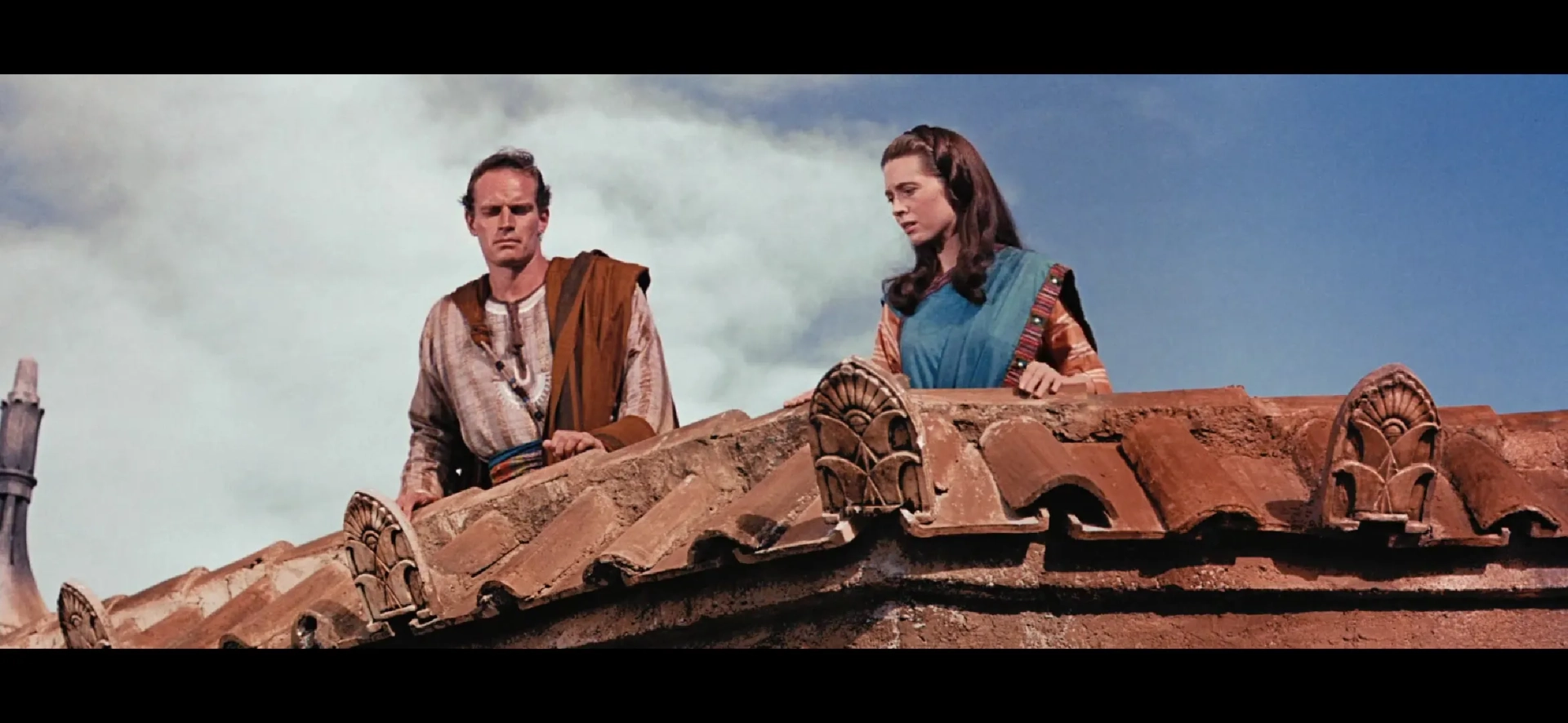 Charlton Heston and Cathy O'Donnell in Ben-Hur (1959)