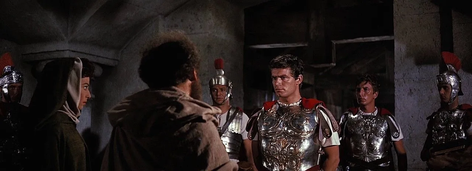 Stephen Boyd, Haya Harareet, Sam Jaffe, and Terence Longdon in Ben-Hur (1959)