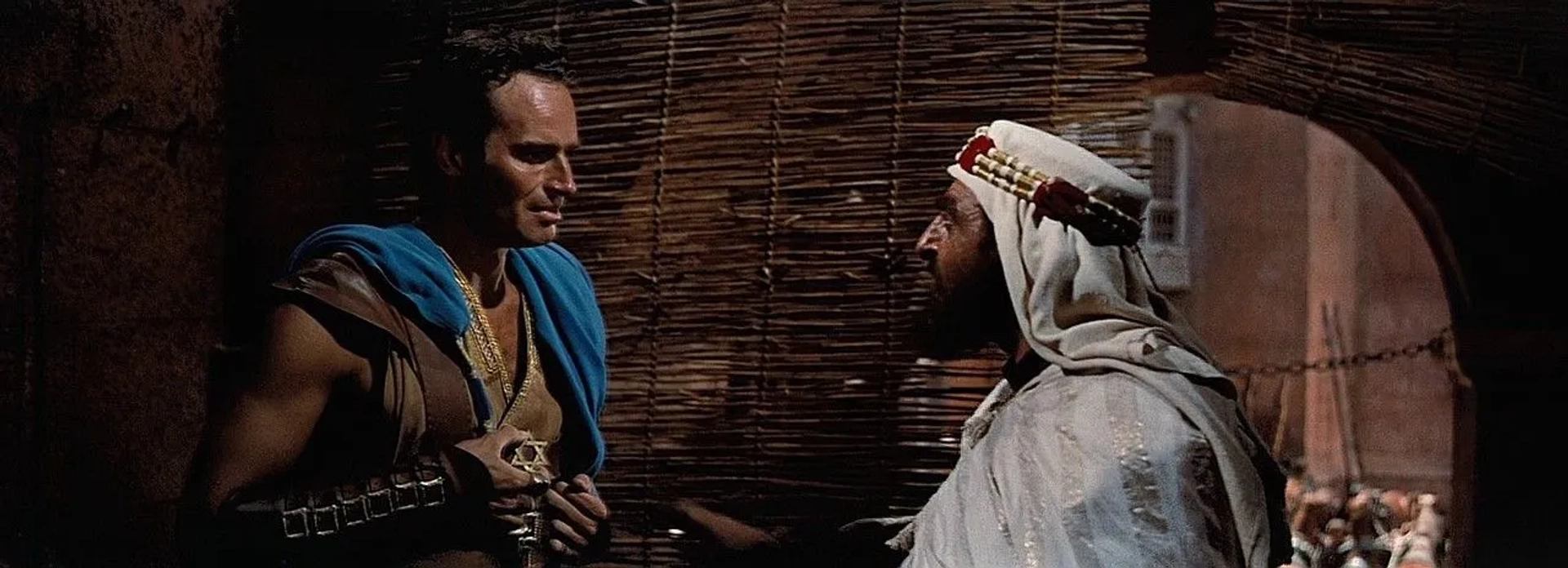 Charlton Heston and Hugh Griffith in Ben-Hur (1959)