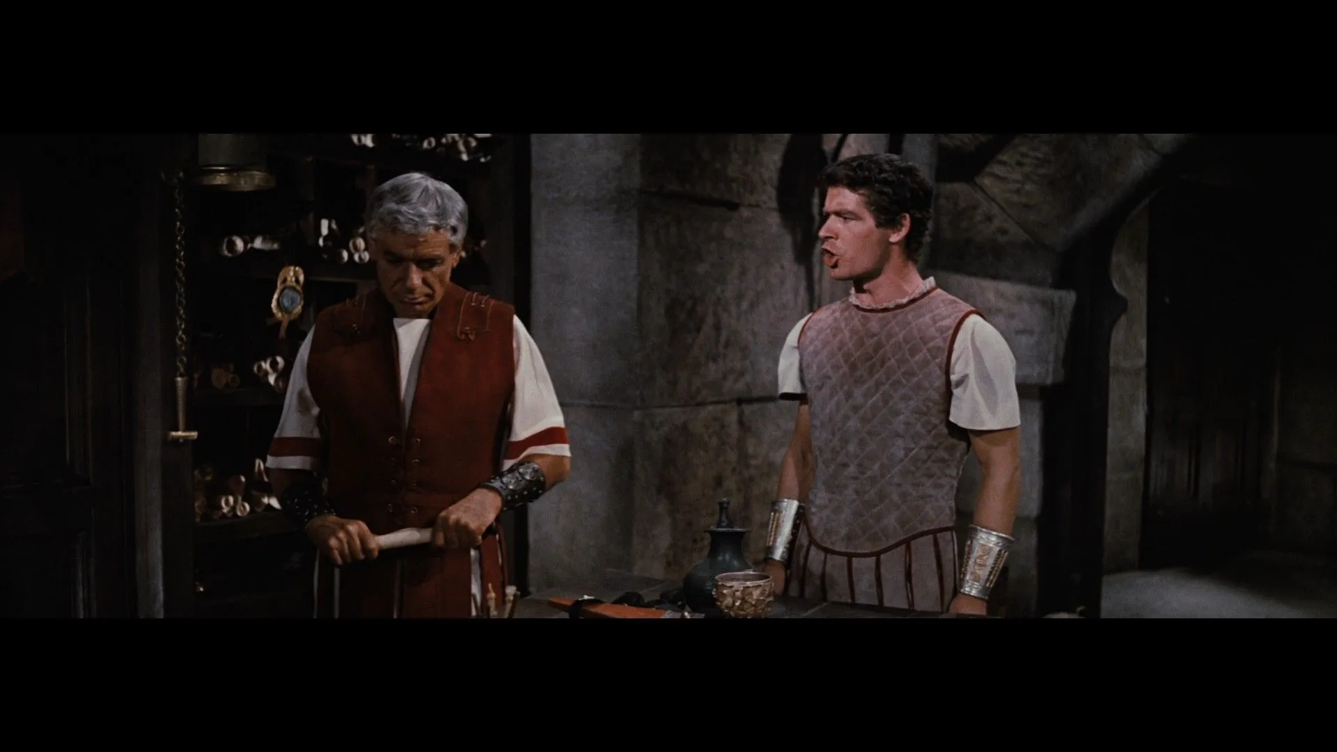 Stephen Boyd and André Morell in Ben-Hur (1959)