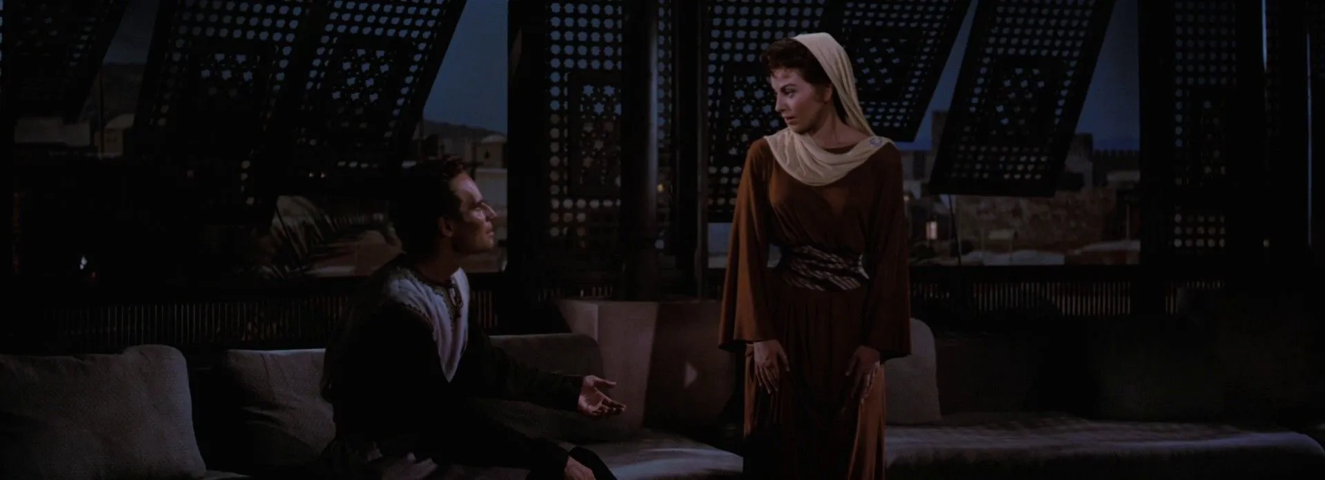 Charlton Heston and Haya Harareet in Ben-Hur (1959)