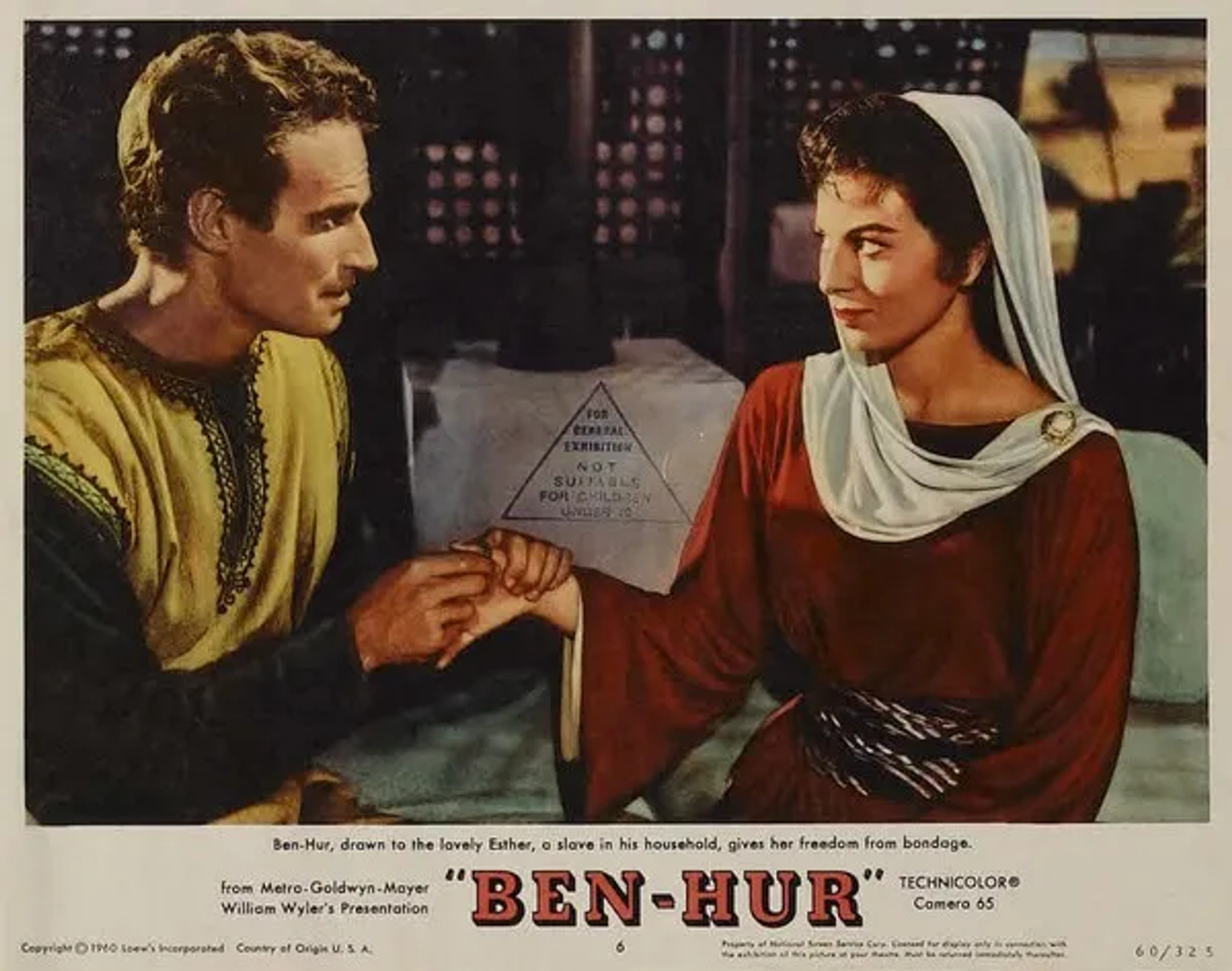 Charlton Heston and Haya Harareet in Ben-Hur (1959)