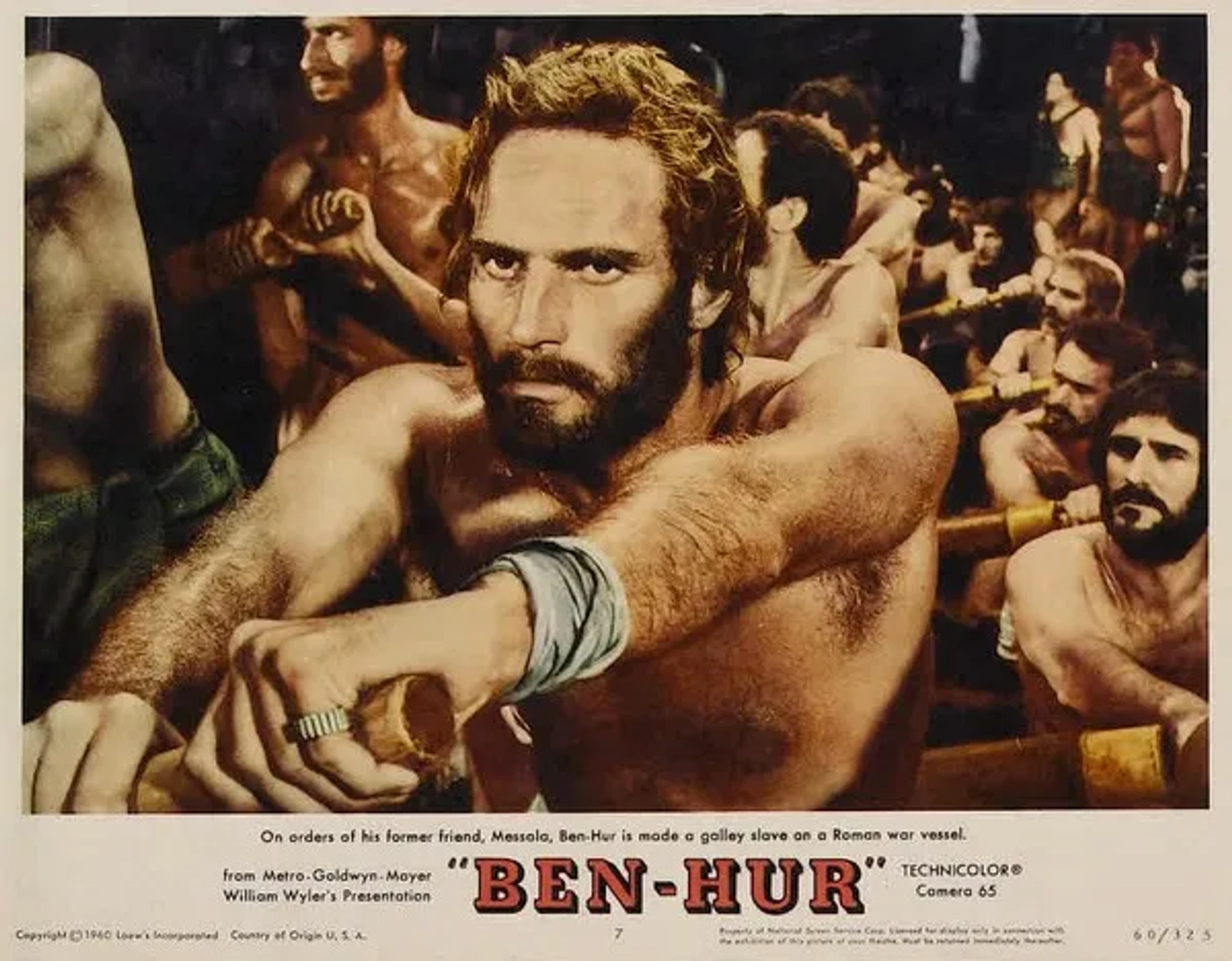 Charlton Heston and Maxwell Shaw in Ben-Hur (1959)