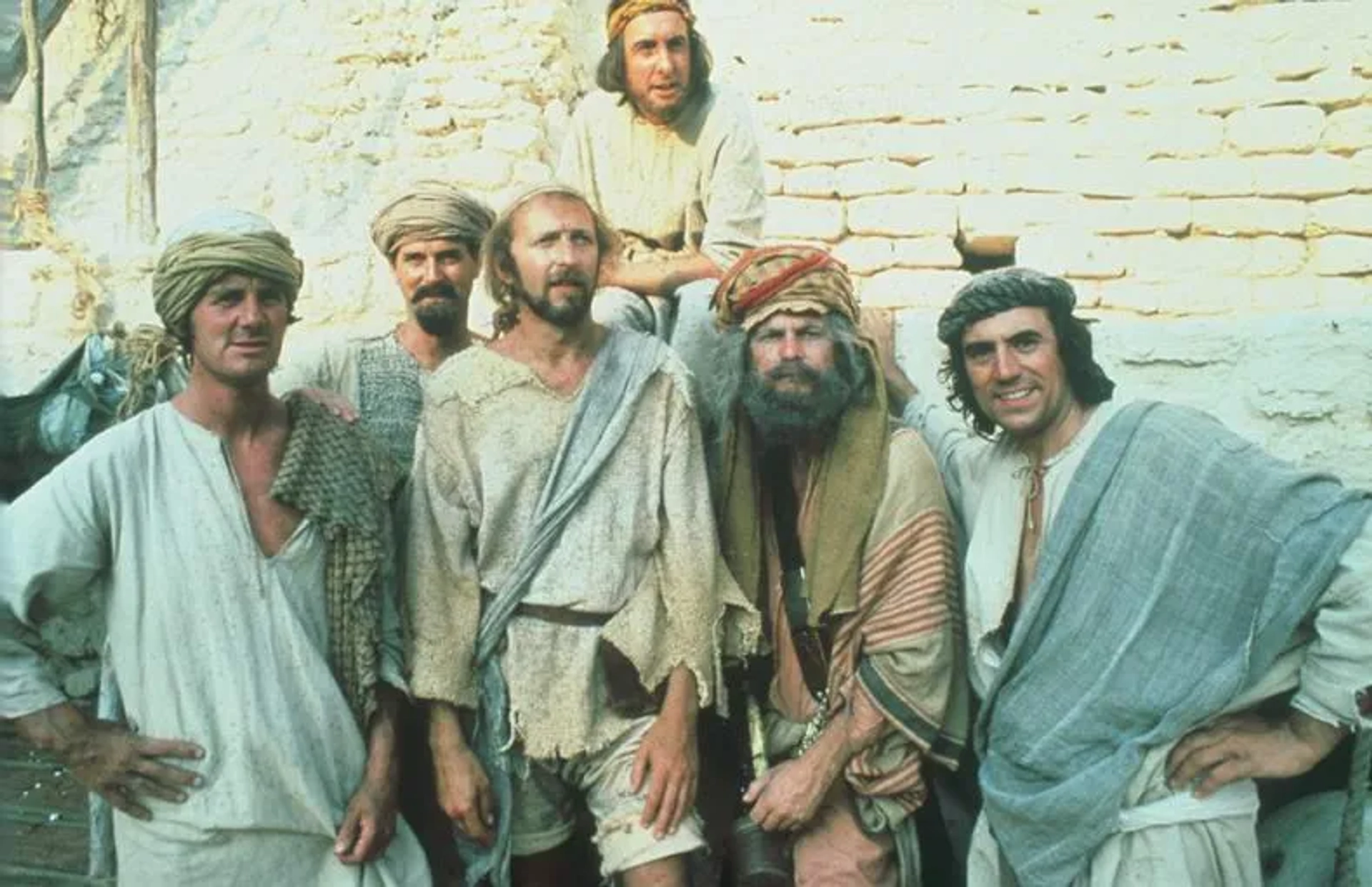 John Cleese, Terry Gilliam, Graham Chapman, Eric Idle, Terry Jones, Michael Palin, and Monty Python in Life of Brian (1979)