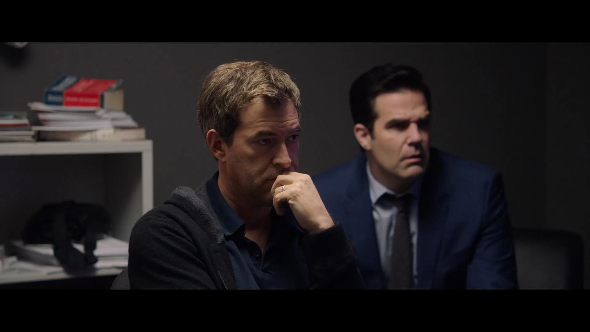 Mark Duplass and Rob Delaney in Bombshell (2019)