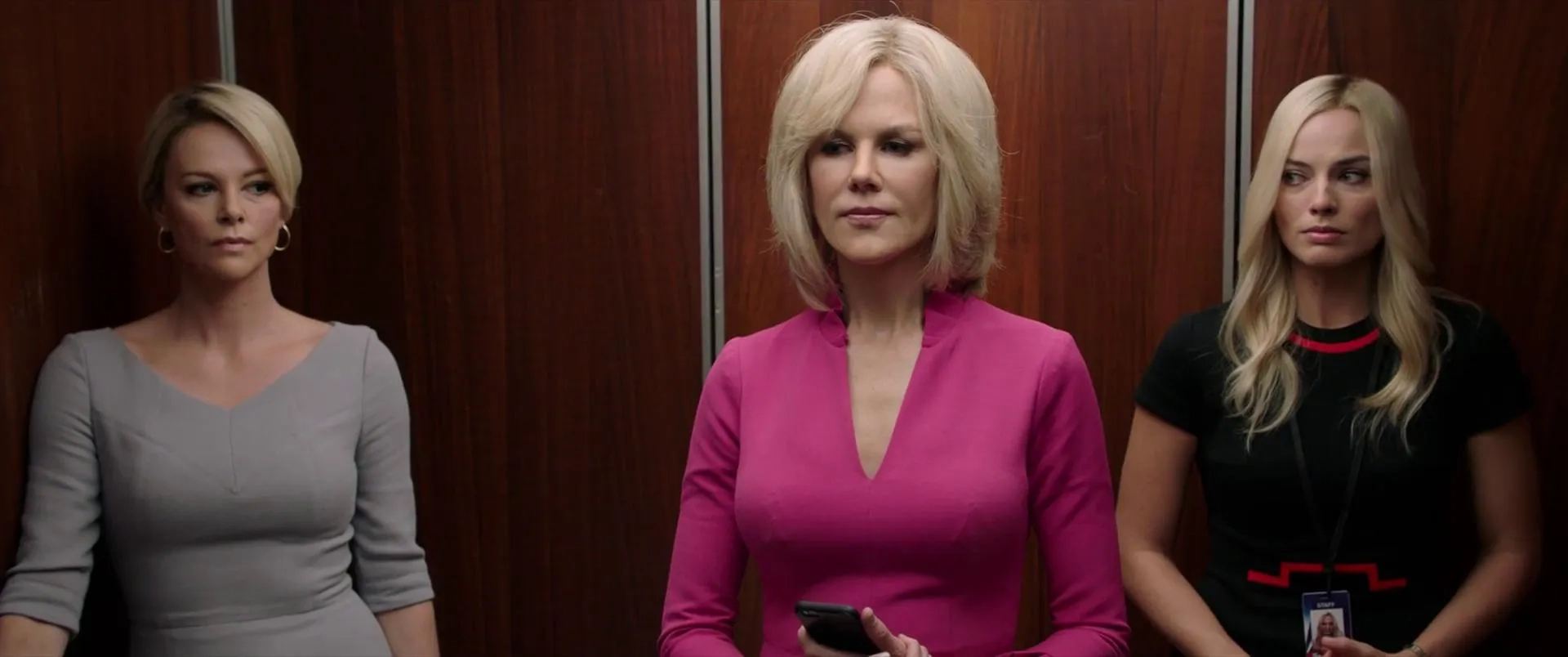 Nicole Kidman, Charlize Theron, and Margot Robbie in Bombshell (2019)