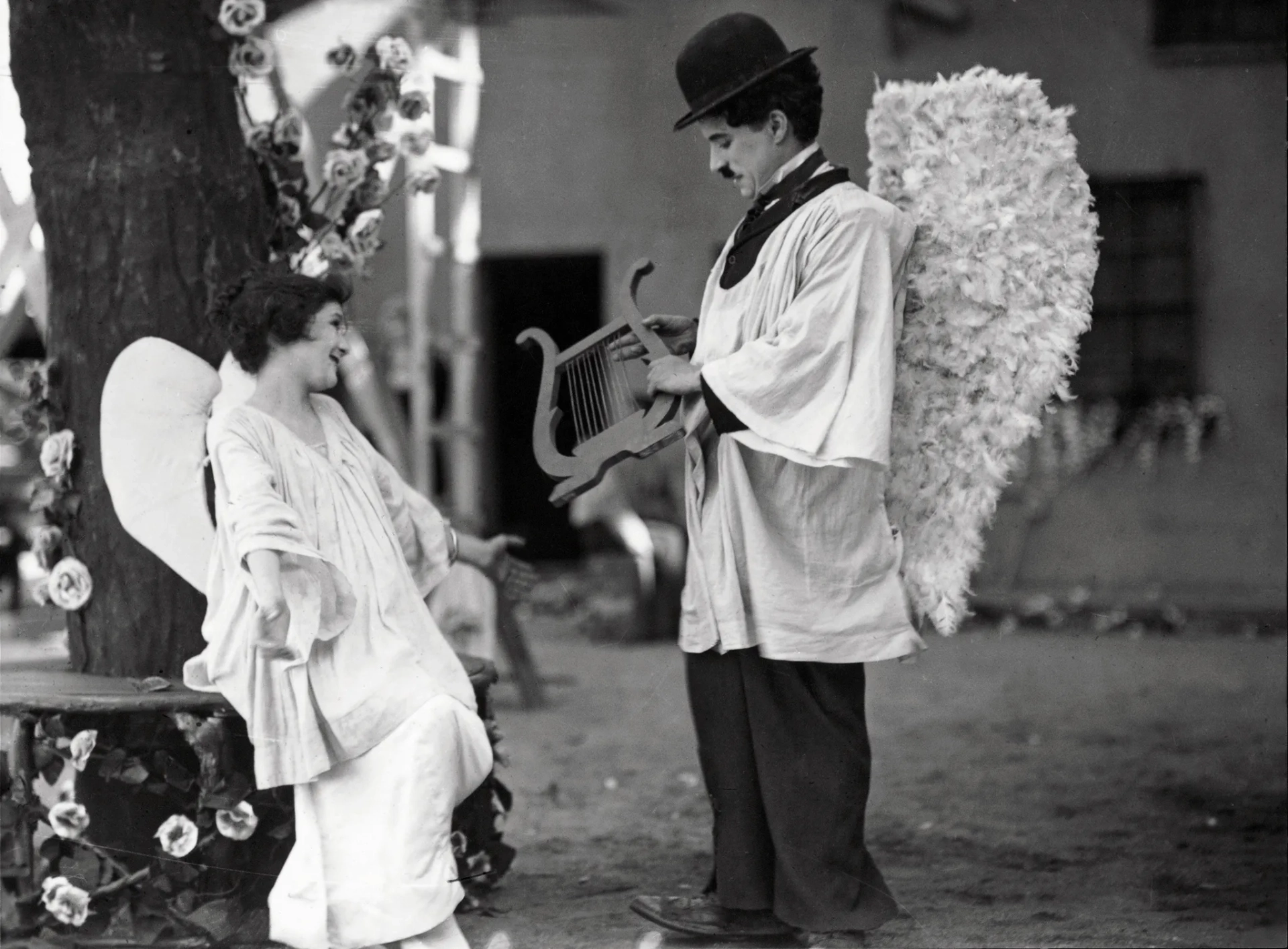 Charles Chaplin and Lita Grey in The Kid (1921)