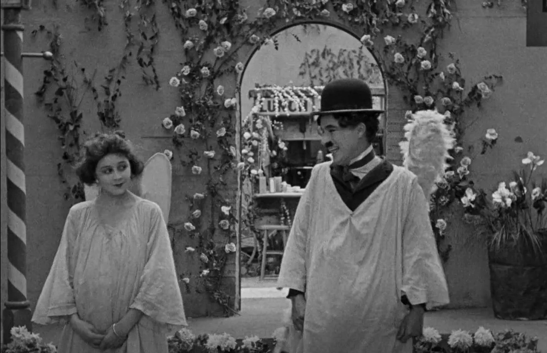 Charles Chaplin and Lita Grey in The Kid (1921)