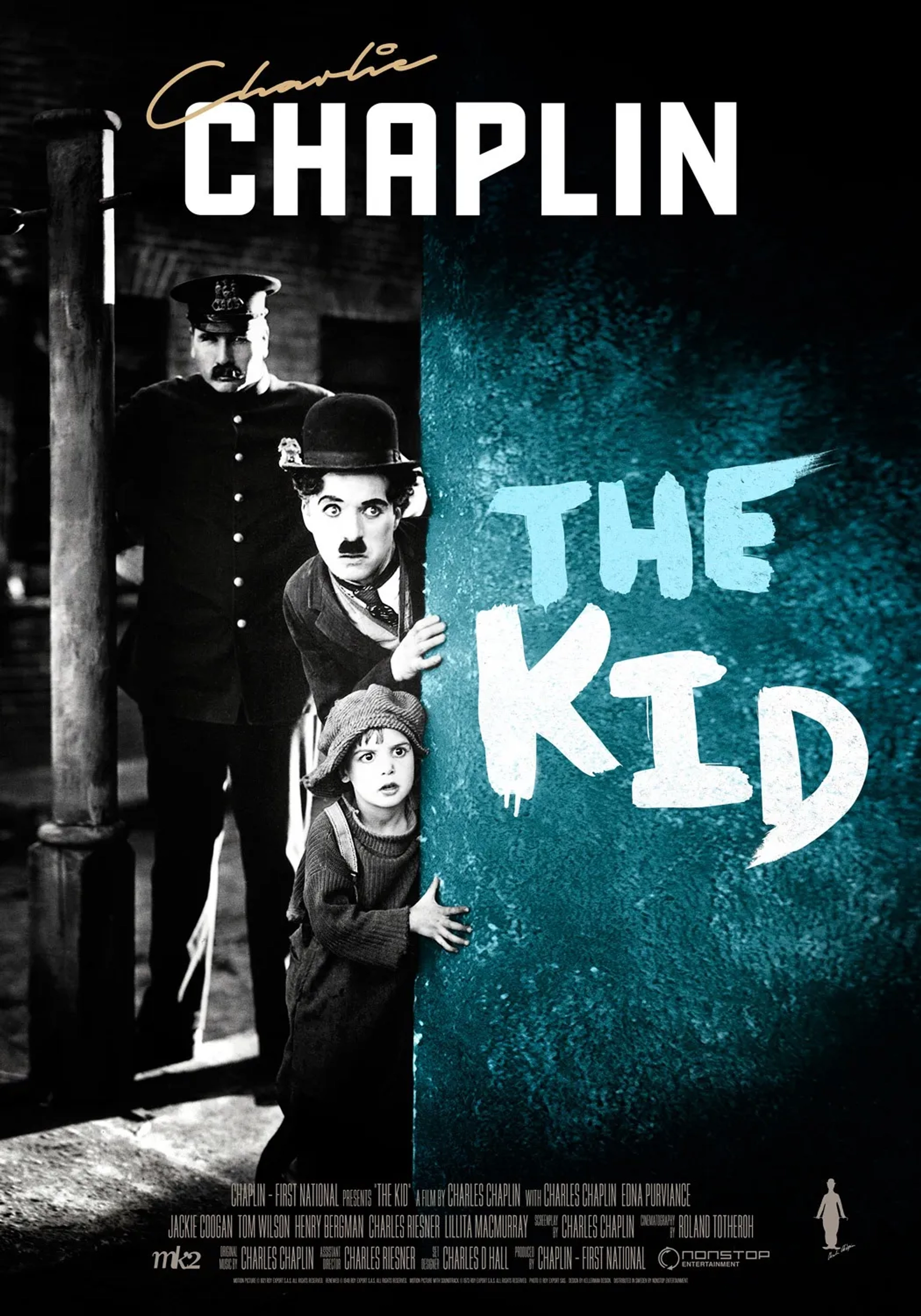 Charles Chaplin, Jackie Coogan, and Tom Wilson in The Kid (1921)