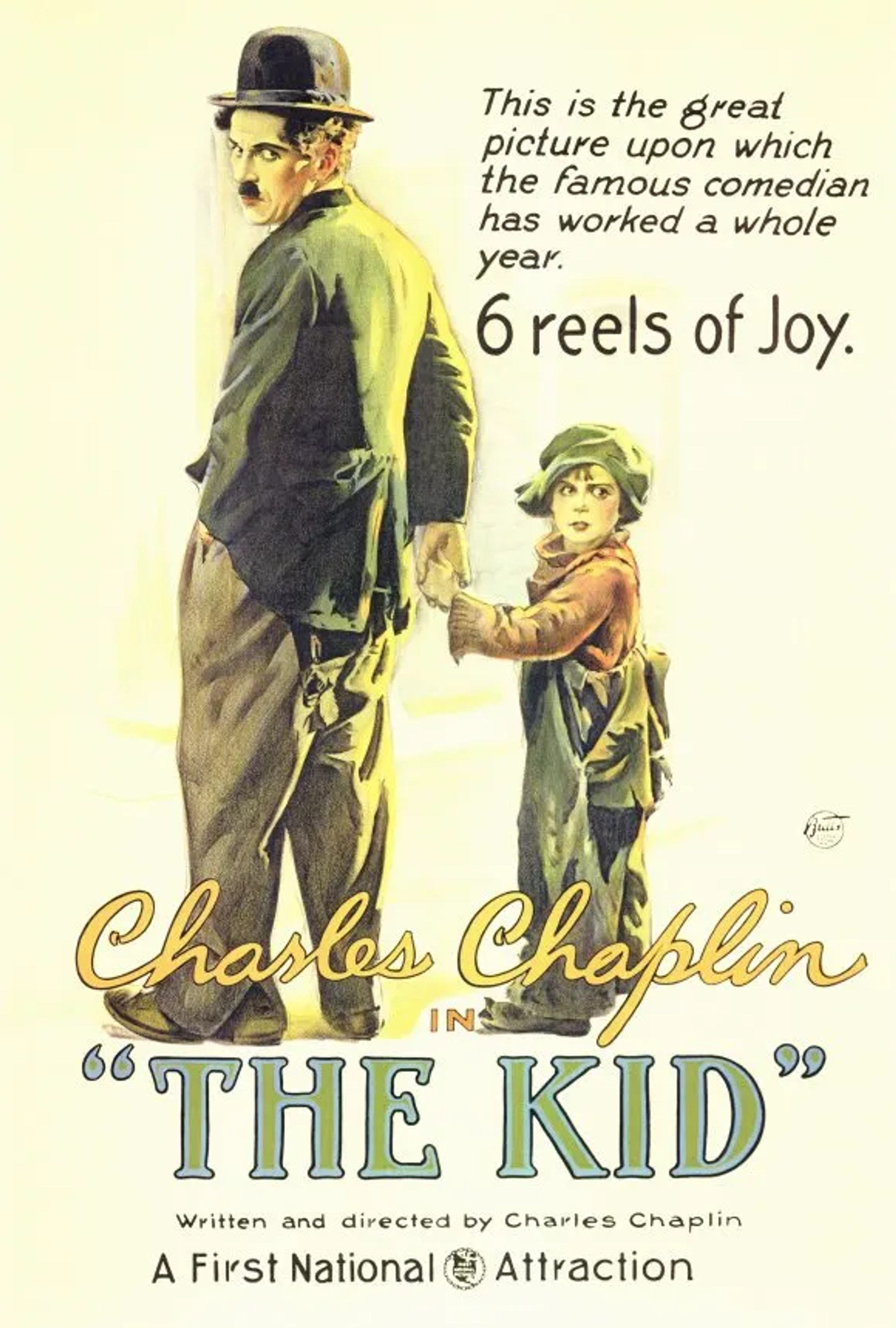 Charles Chaplin and Jackie Coogan in The Kid (1921)