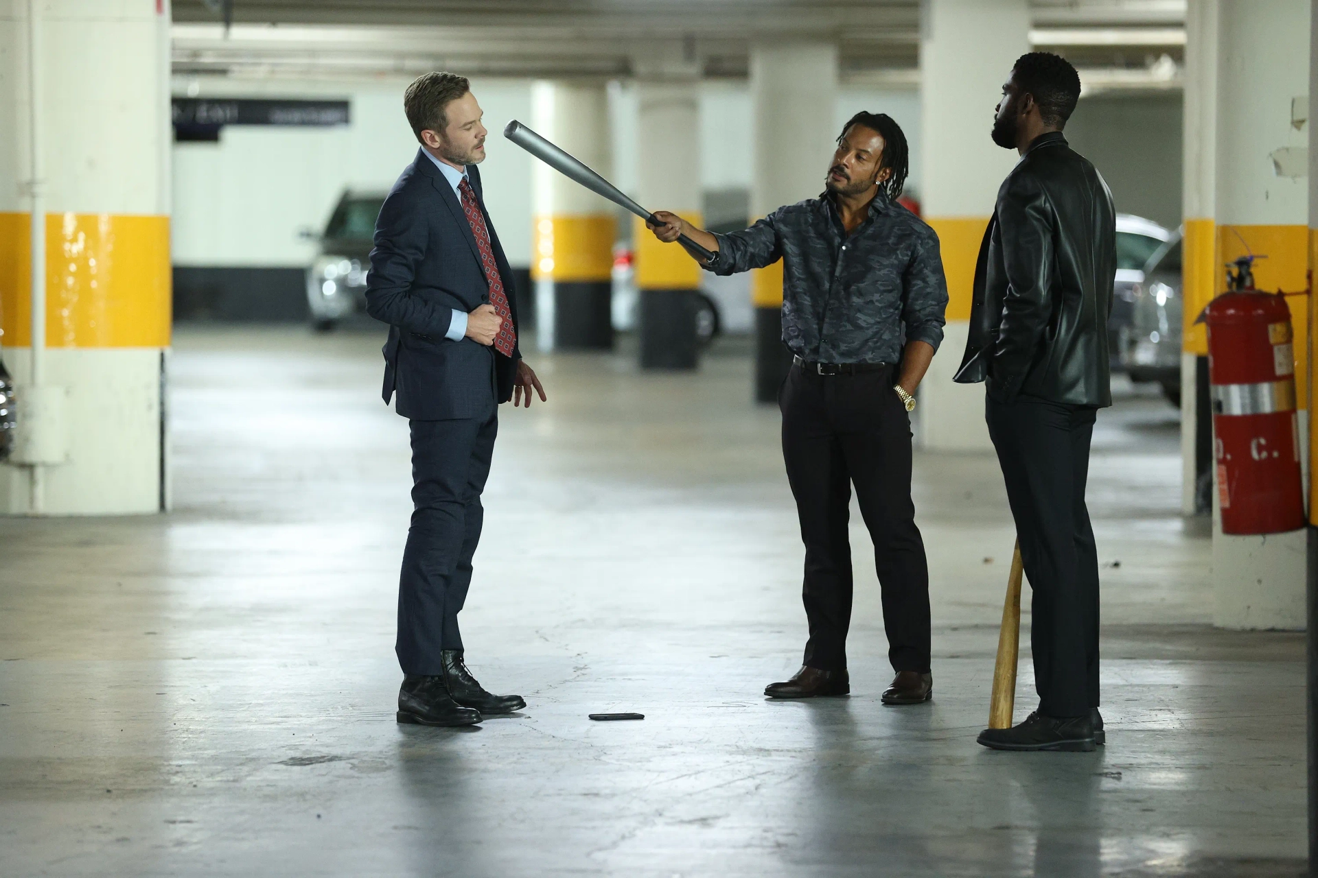 Shawn Ashmore, Brandon Jay McLaren, and Stephen Joseph in The Rookie: Fire Fight (2021)