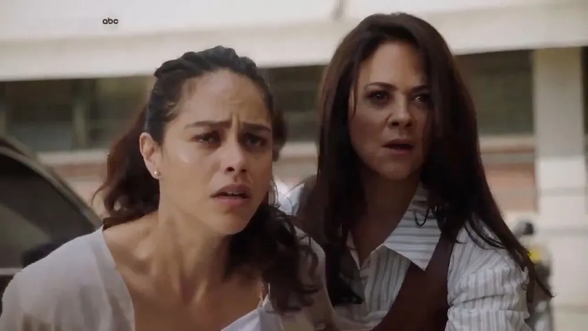 Camille Guaty and Alyssa Diaz in The Rookie: Life and Death (2021)