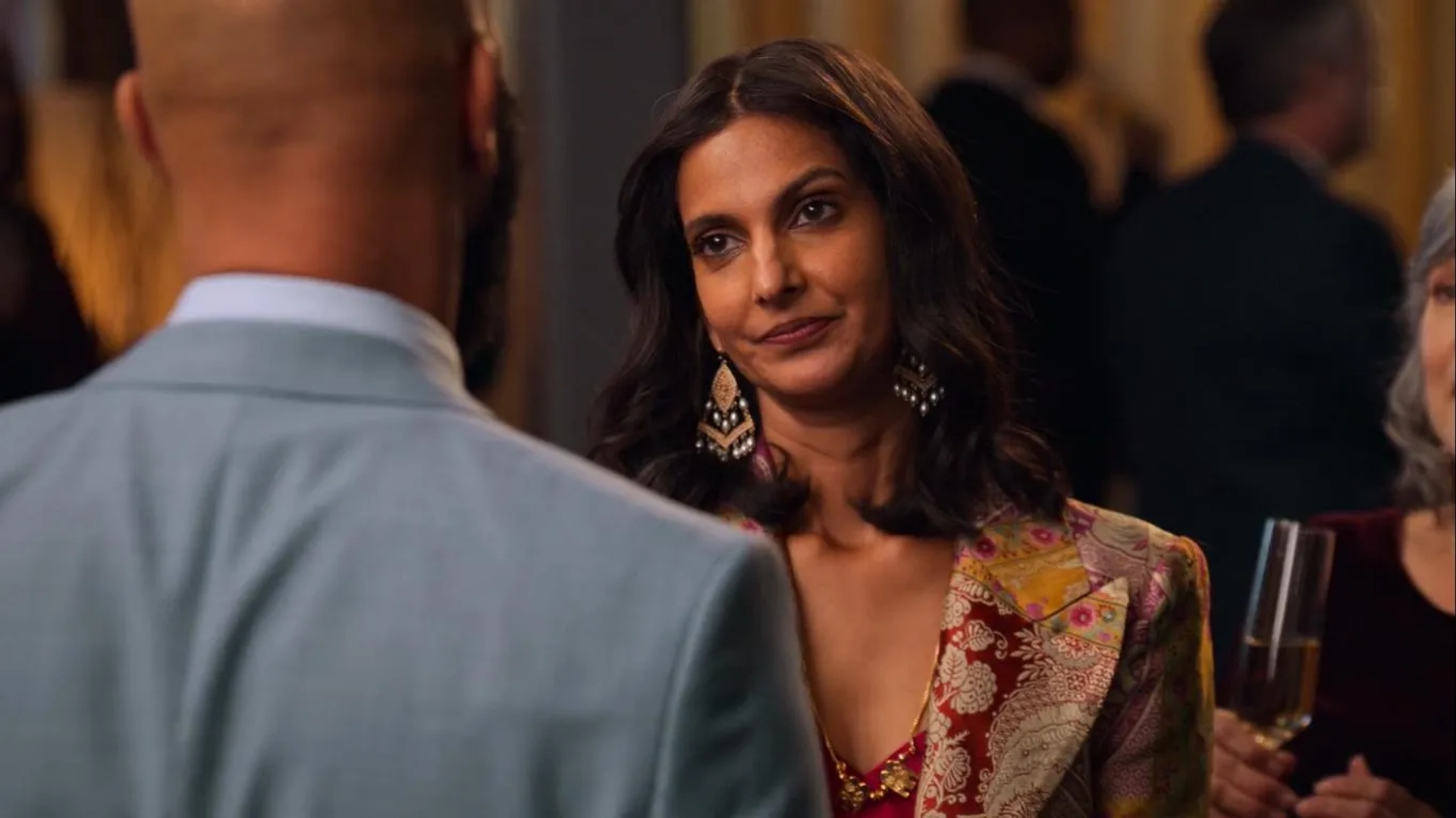 Common and Poorna Jagannathan in Never Have I Ever (2020)