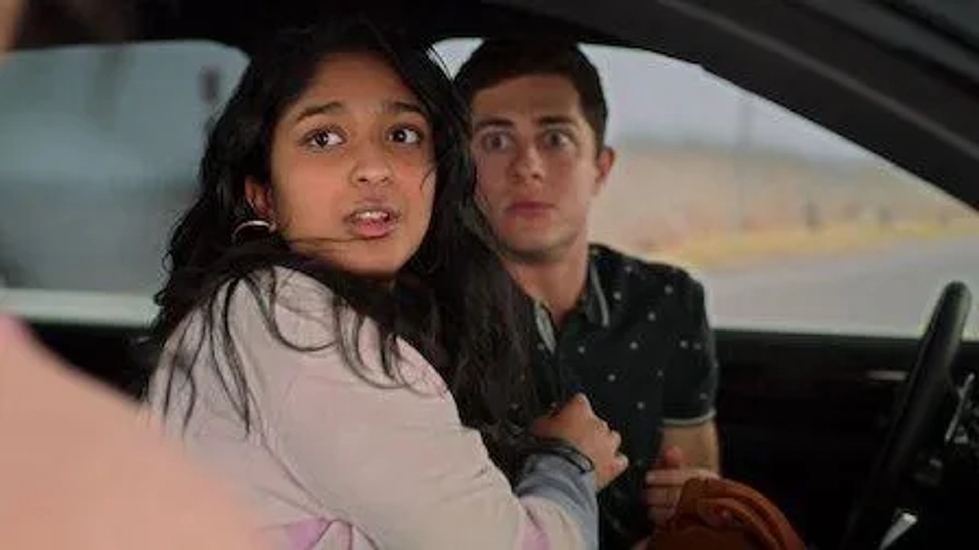 Maitreyi Ramakrishnan and Jaren Lewison in Never Have I Ever (2020)