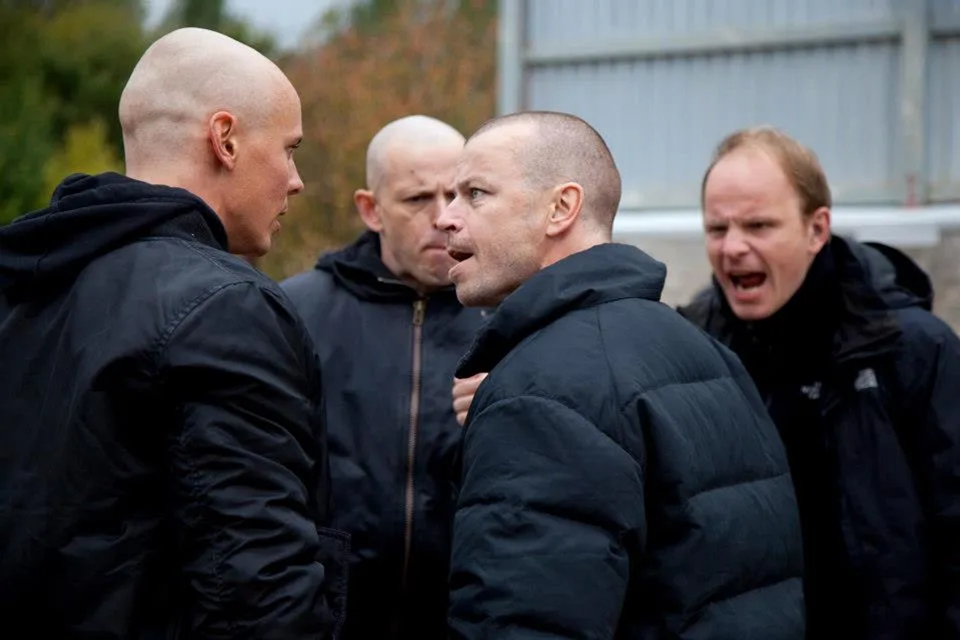 Dome Karukoski directing actors Jasper Pääkkönen, Peter Franzen & Timo Lavikainen in Heart of a Lion