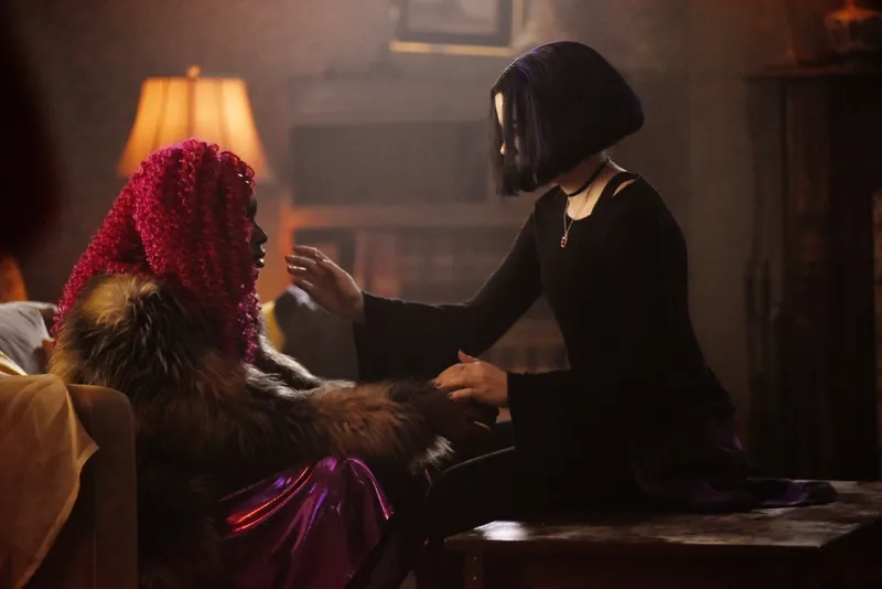 Anna Diop and Teagan Croft in Titans (2018)