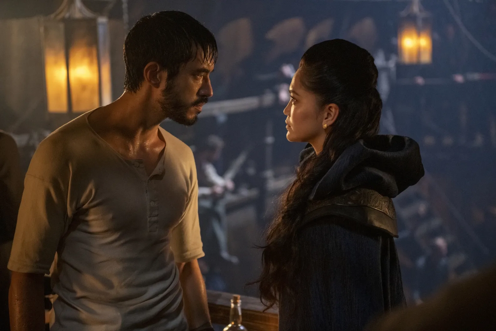 Dianne Doan and Andrew Koji in Warrior: Not for a Drink, a F*ck, or a G**damn Prayer (2020)