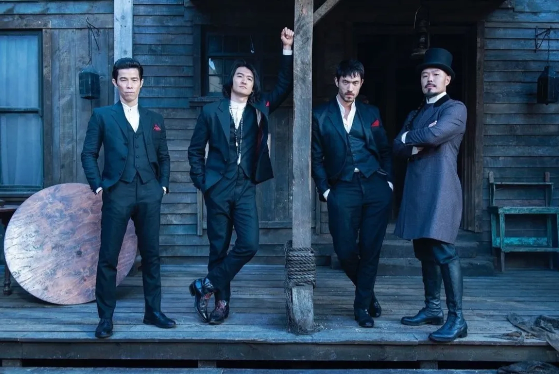 Jason Tobin, Joe Taslim, Chen Tang, and Andrew Koji in Warrior: Exactly the Wrong Time to Get Proud (2023)